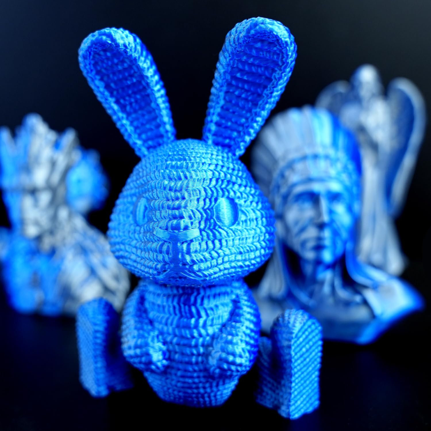 Gratkit Silk Dual Color Pla Filament, Coextrusion Pla Filament 1.75Mm, +/-0.03Mm, 1Kg/Roll, Silk Pla Blue & Silver