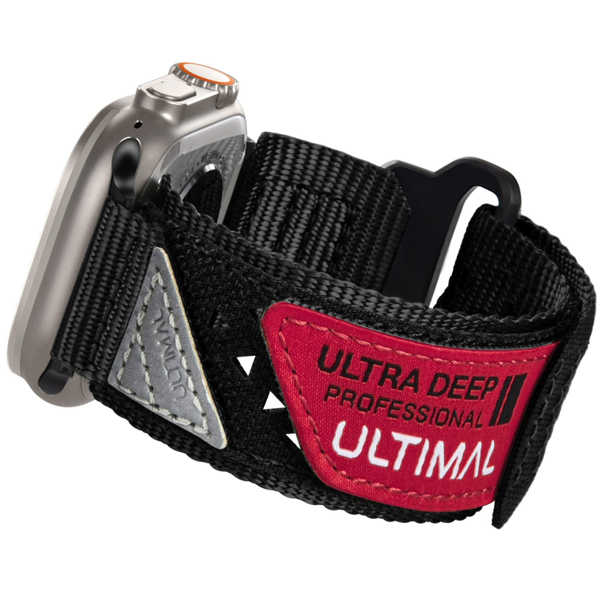 Ultimal Band Compatible With Apple Watch 49Mm 45Mm/44Mm/42Mm 41Mm/40Mm/38Mm, Tough Breathable Nylon Sports Strap, Hollow Out Des