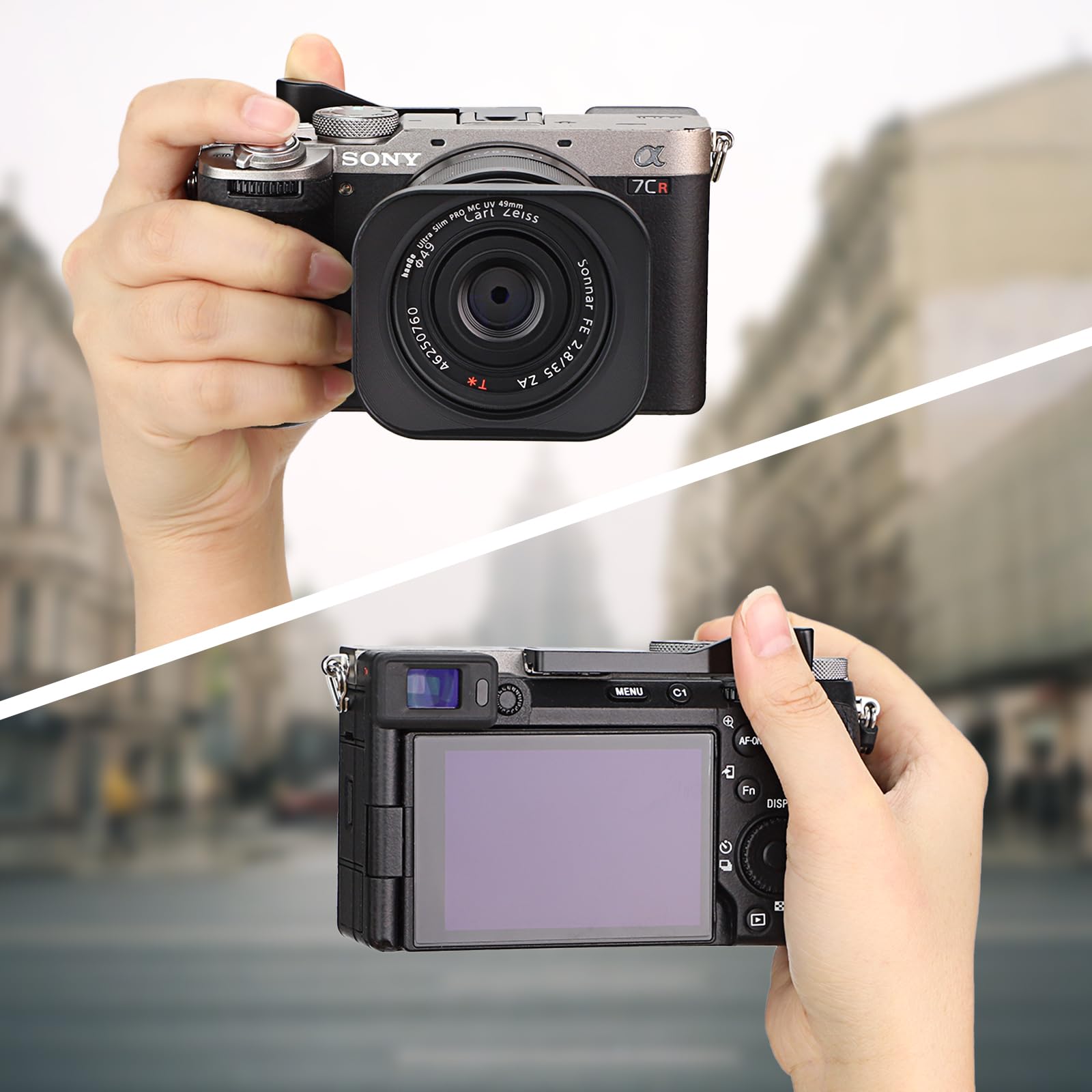 Haoge Metal Thumb Up For Sony A7Cii,A7Cr Alpha 7Cii,Ilce 7Cii,A7Cr Digital Camera Accessories Black Thb A7Cii B Hot Shoe Rest Ha