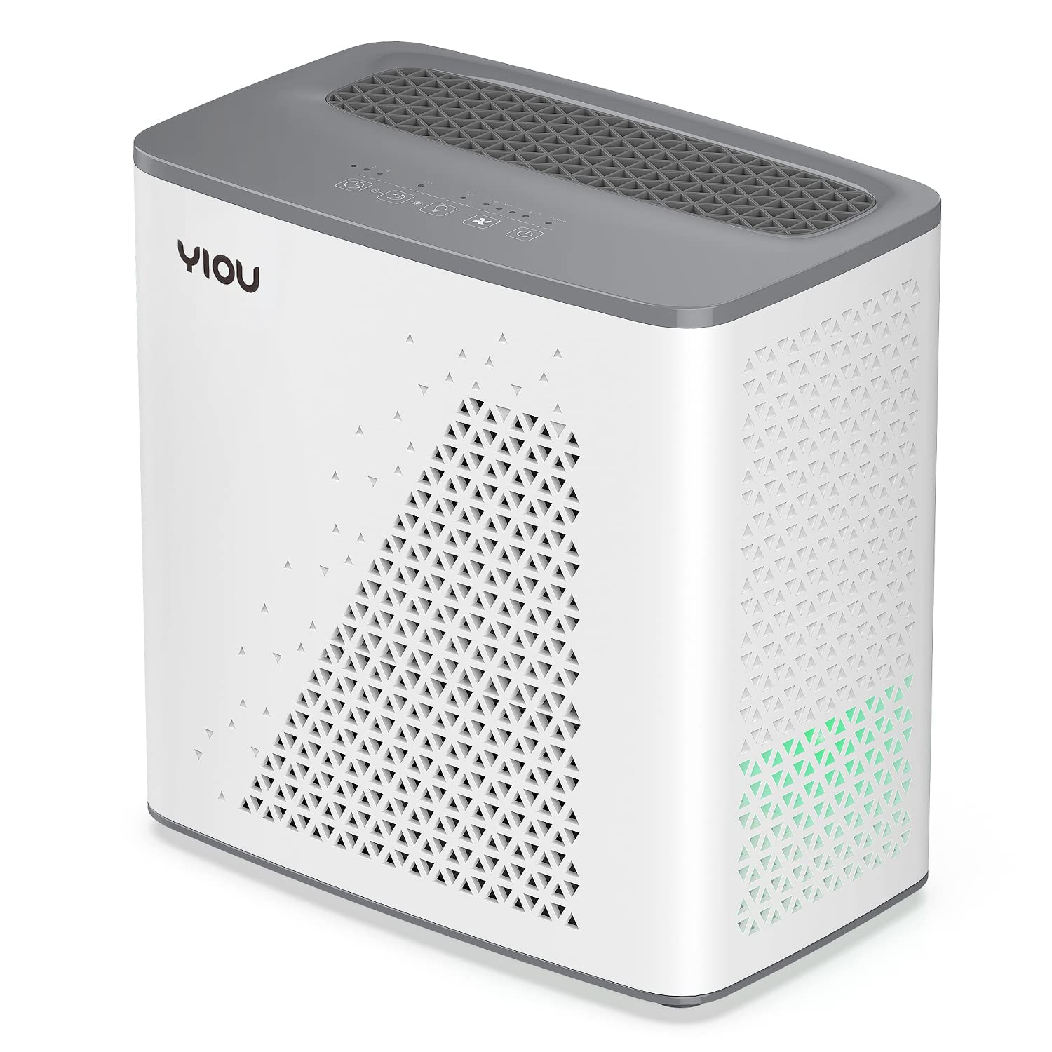 Yiou Air Purifier For Home Large Room Up To 547 Ft, H13 True Hepa Air Filter 20Db Air Cleaner Odor Eliminator For Allergies Smok