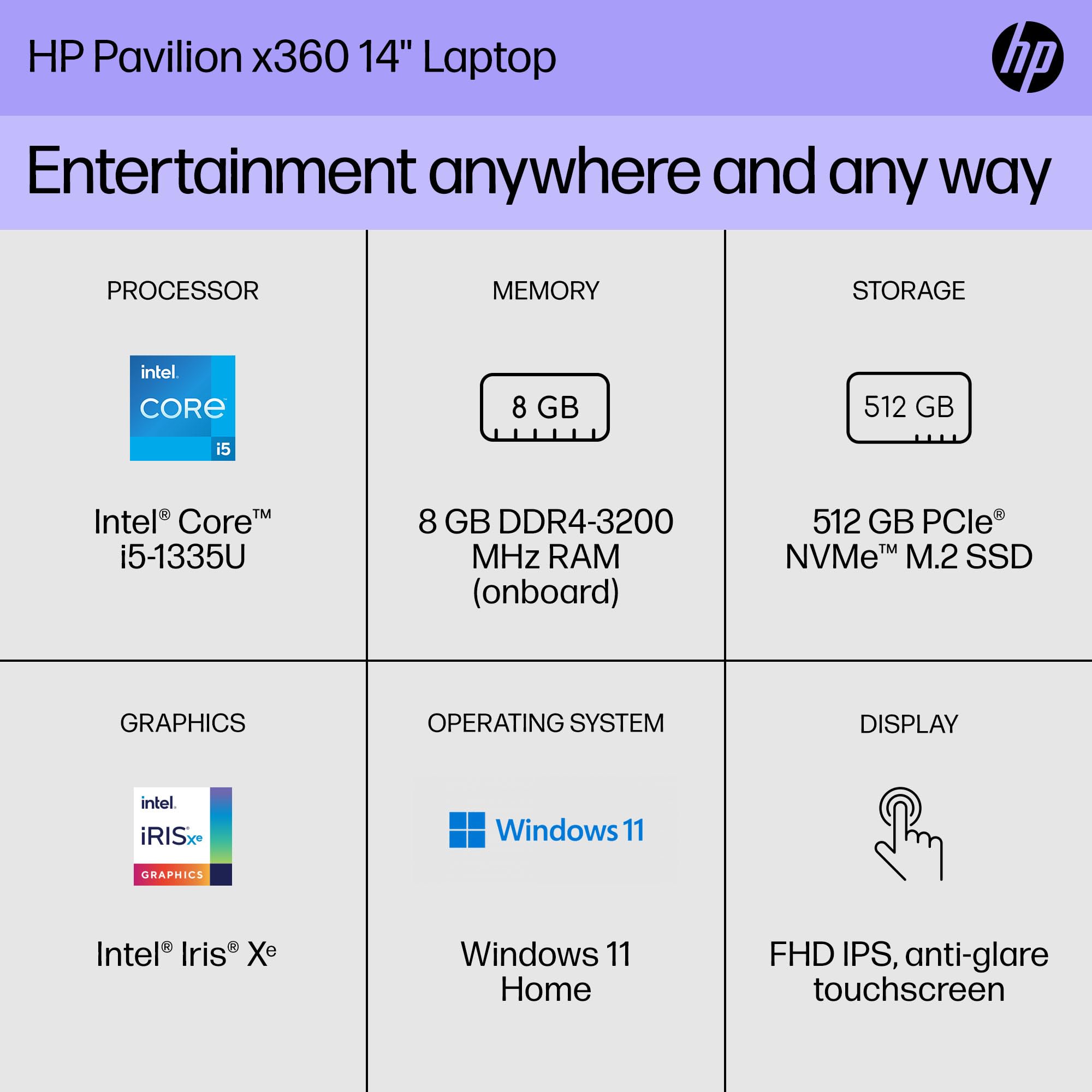 14'' I5 1335U 8Gb 512 Ssd Touch