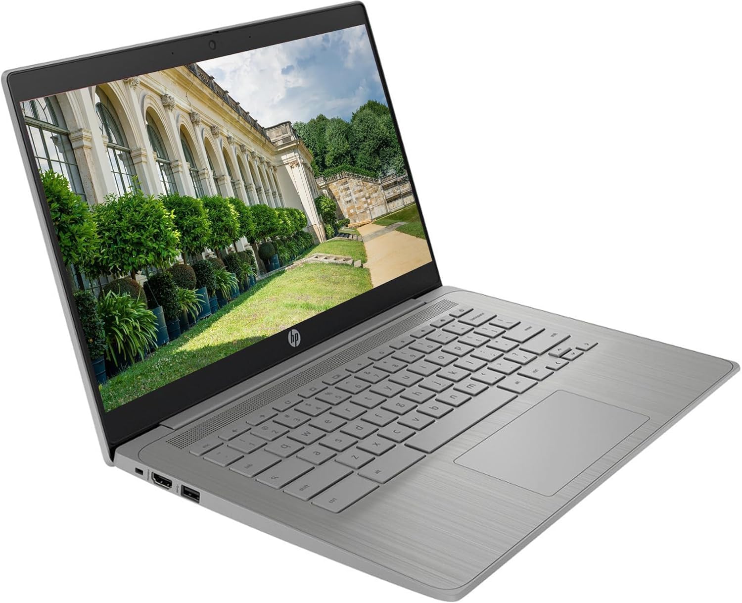 Hp Chromebook With Gemini Ai Chrome Os | 14'' Hd Display Computer | 4Gb Ram | 128Gb(64Gb Emmc+64Gb Card) & 128Gb Portable Ssd |