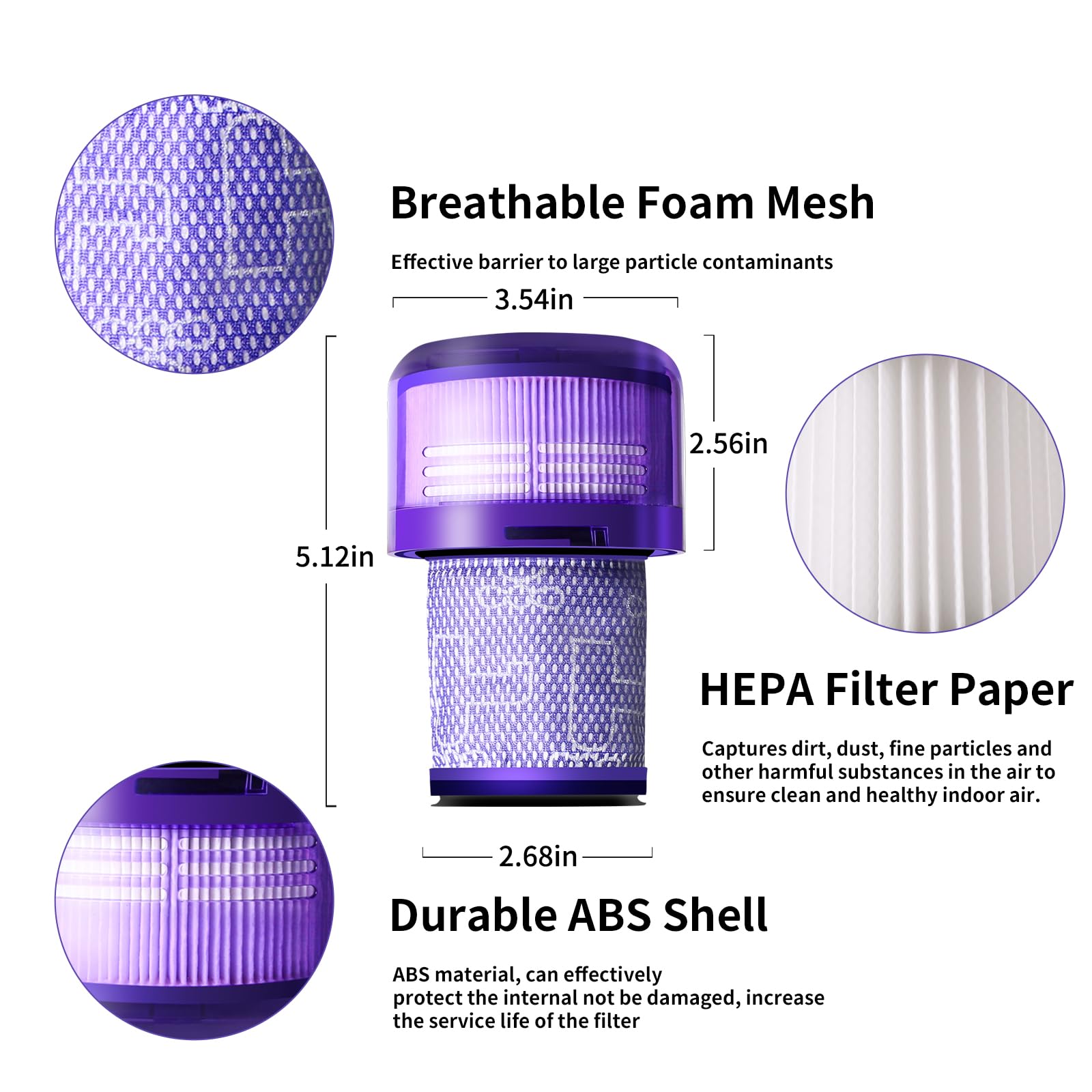 V11 Filter Replacement For Dyson V11 Torque Drive, V11 Animal V11 Complete V11 Extra V15 Detect Submarine Vacuums, Replace Part
