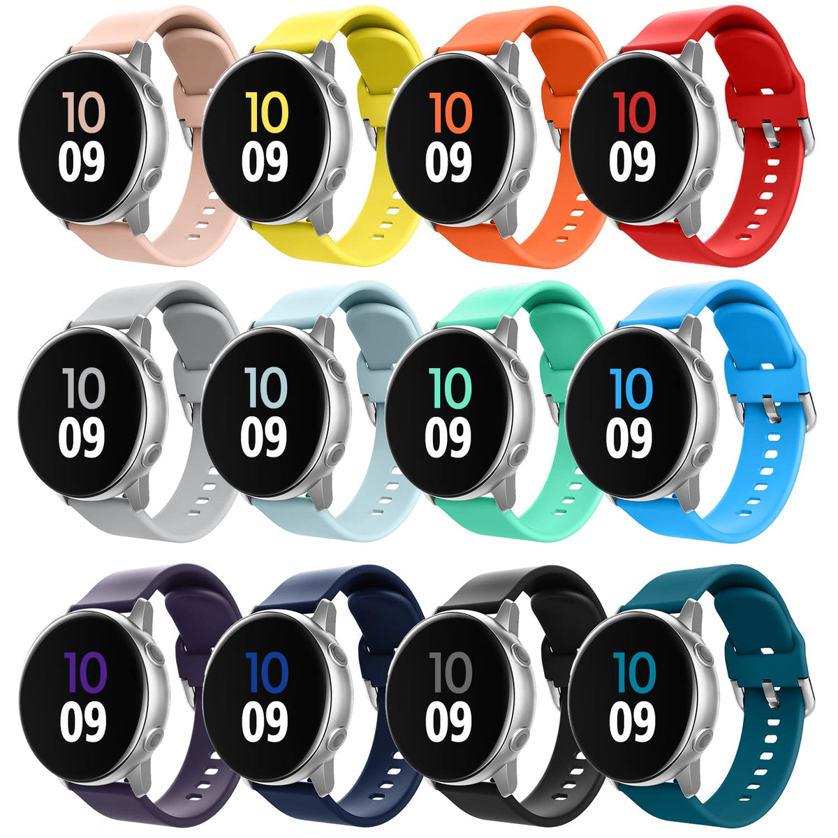 Compatible For Samsung Galaxy Watch 4 Band 44Mm 40Mm,Galaxy Watch 4 Classic Band 46Mm 42Mm,Galaxy Watch Active 2 40Mm 44Mm,Galax