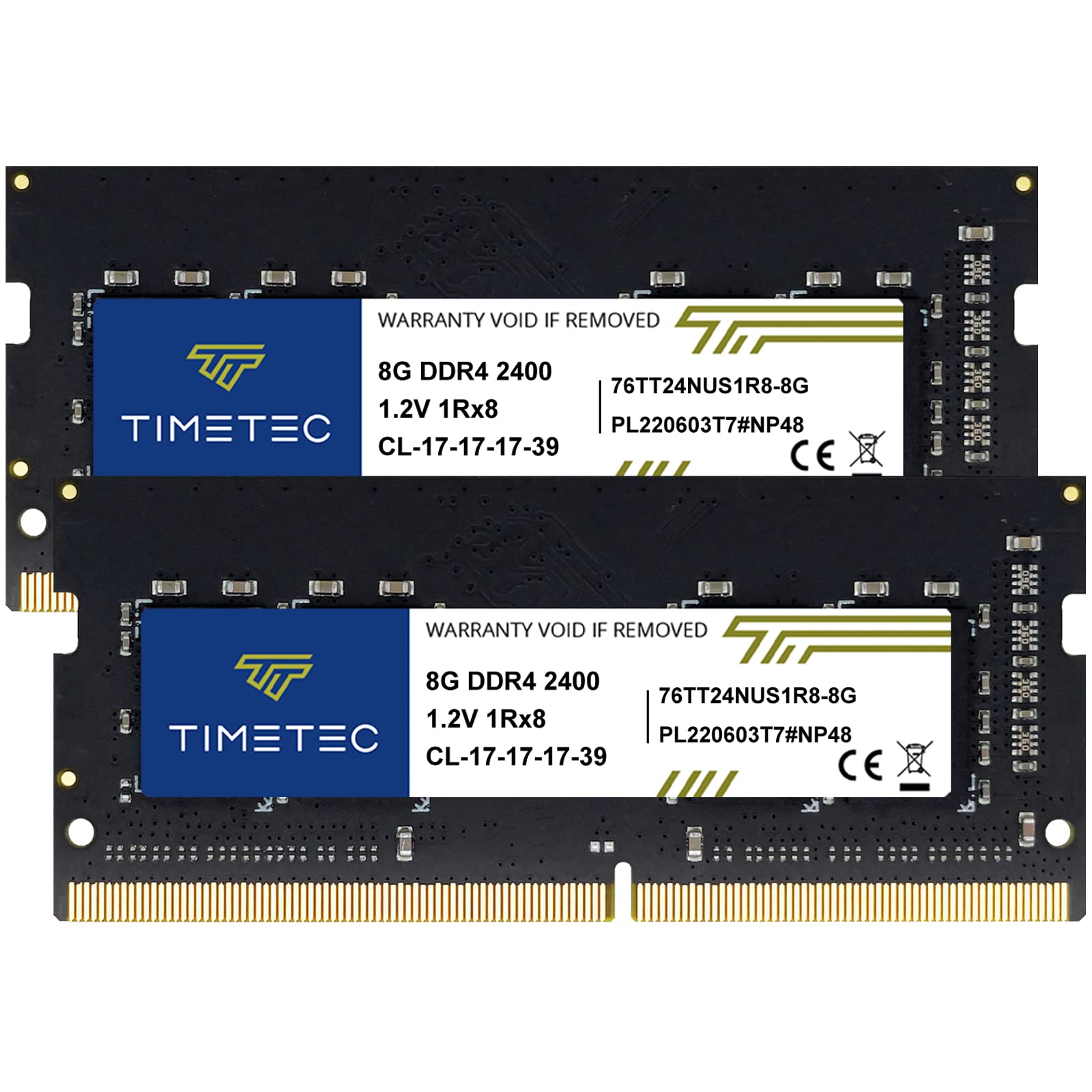 Timetec 16Gb Kit(2X8Gb) Ddr4 2400Mhz Pc4 19200 Non Ecc Unbuffered 1.2V Cl17 1Rx8 Single Rank 260 Pin Sodimm Laptop Notebook Pc C