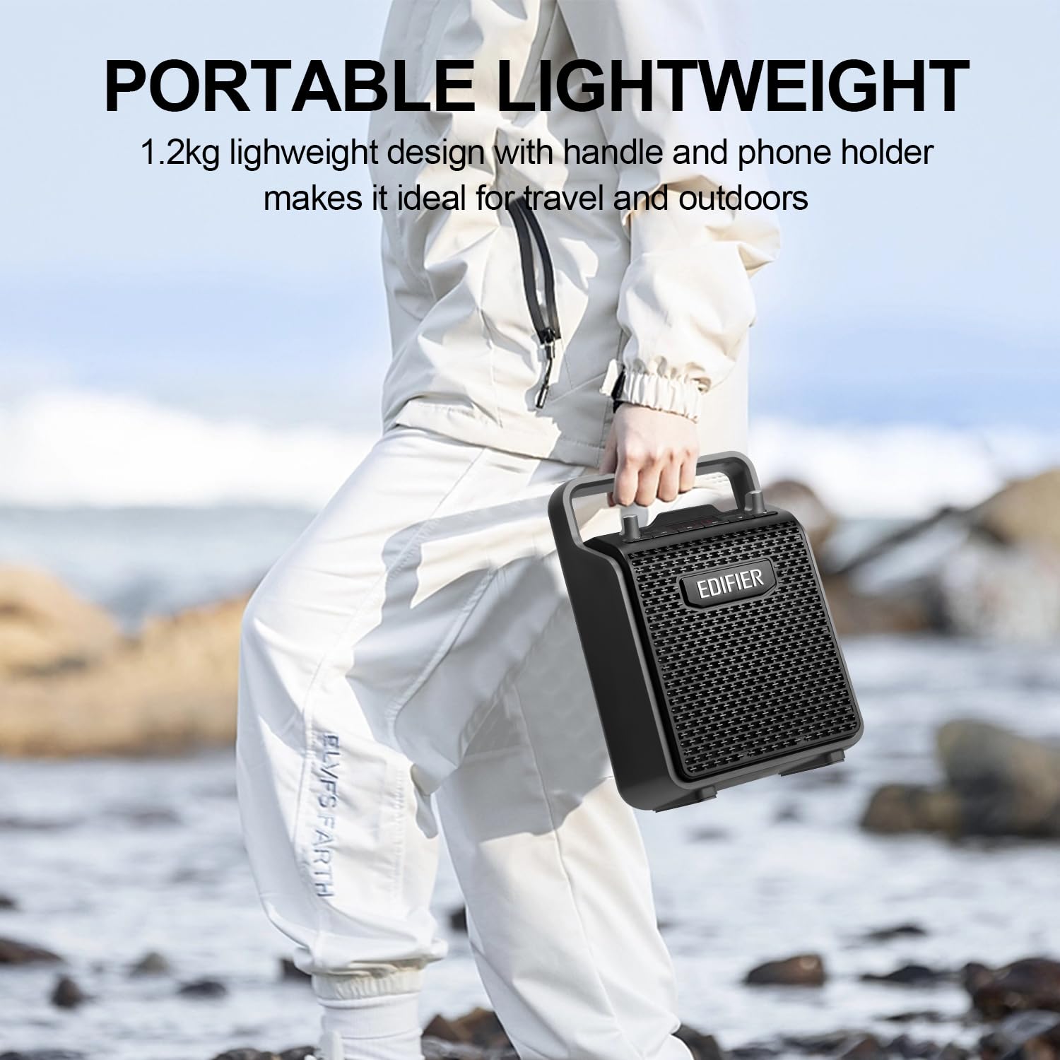 Edifier Pp205 Loud Bluetooth Speaker, 24W Portable Speakers Wireless With Bluetooth 5.0, Line In, Usb, Type-C, Micro Sd Card Inp