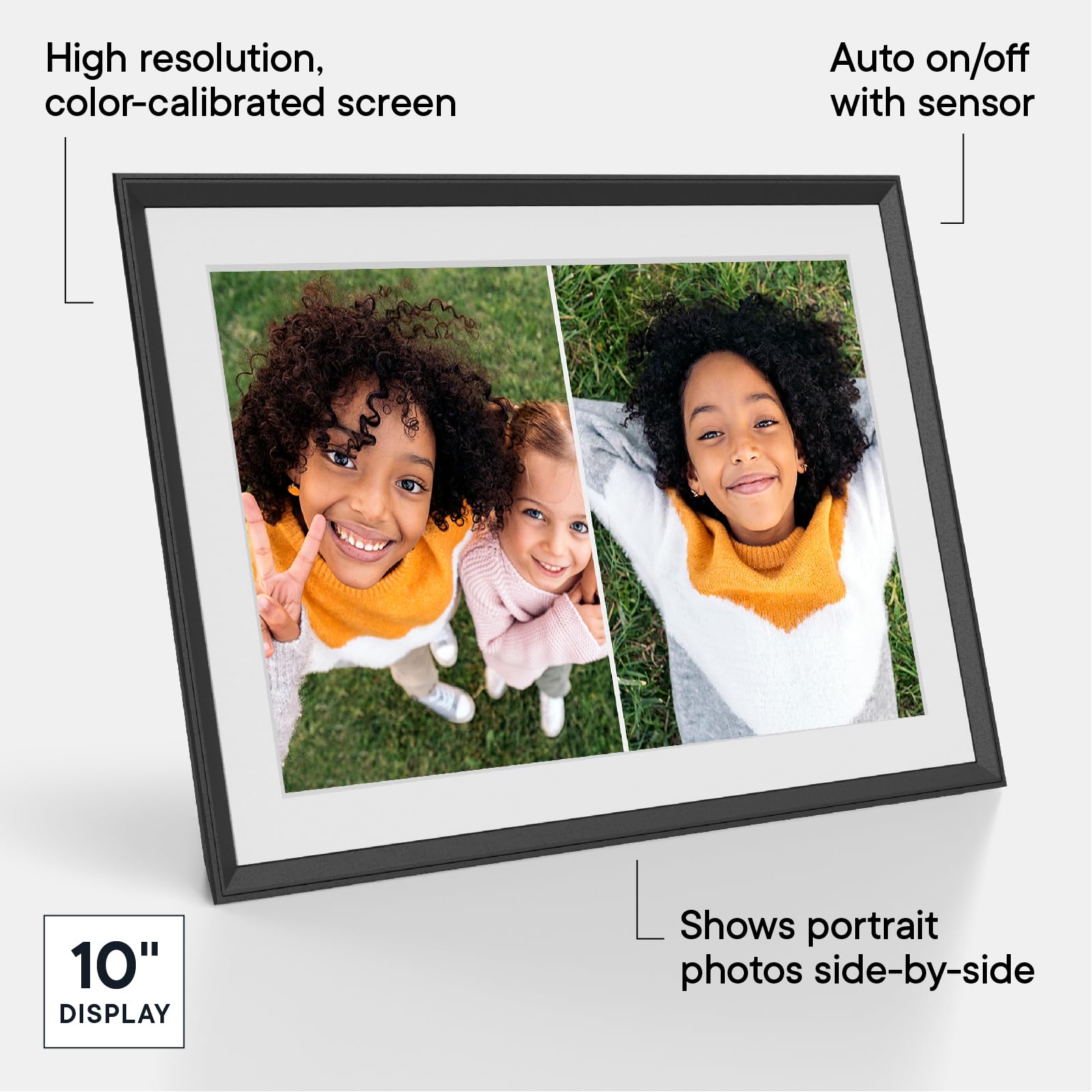 Aura Carver 10.1'' Wifi Digital Picture Frame   Wirecutter'S Best For Gifting, Send Photos From Phone, Free Storage
