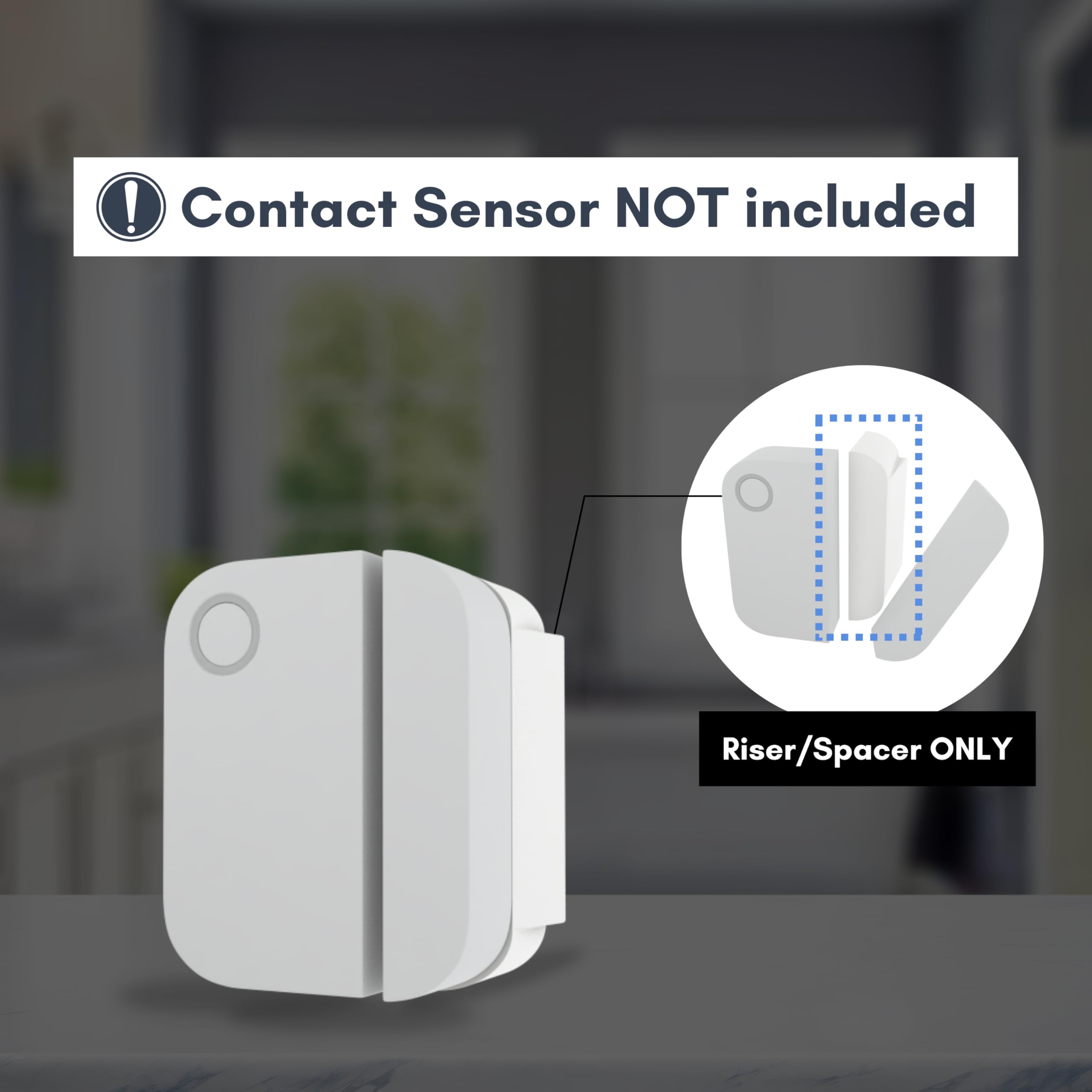 Ring Alarm Magnet Riser | 1 Pack With 3M Adhesive - Easy Mount To Any Doorway, Window, And Entryway | Ring Sensor/Magnet Not Inc