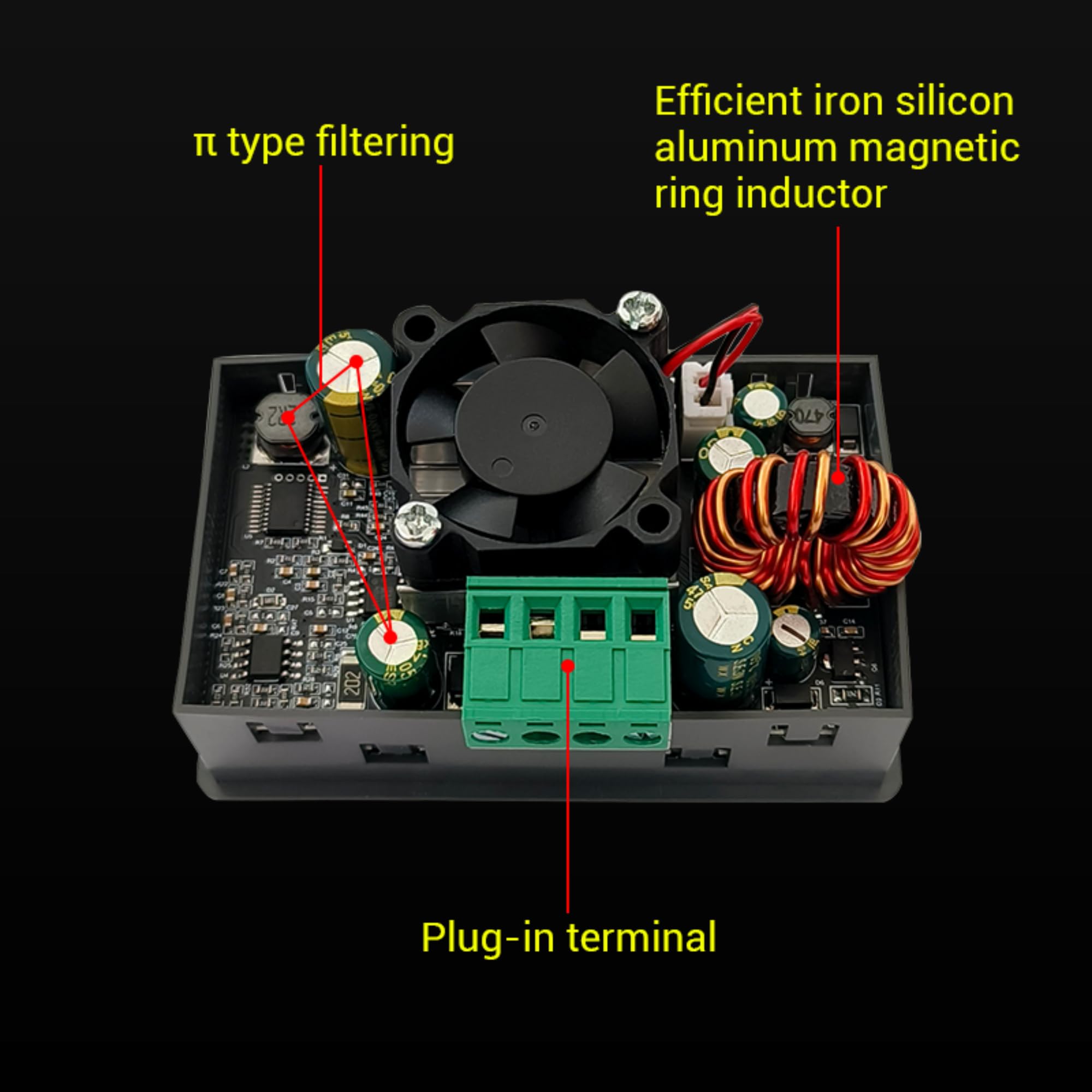 Tkxec Color Display Adjustable 90W Dc Dc Buck Boost Power Converter Cc Cv 0.5 36V 5V 6V 12V 24V Power Module Regulated Laborator