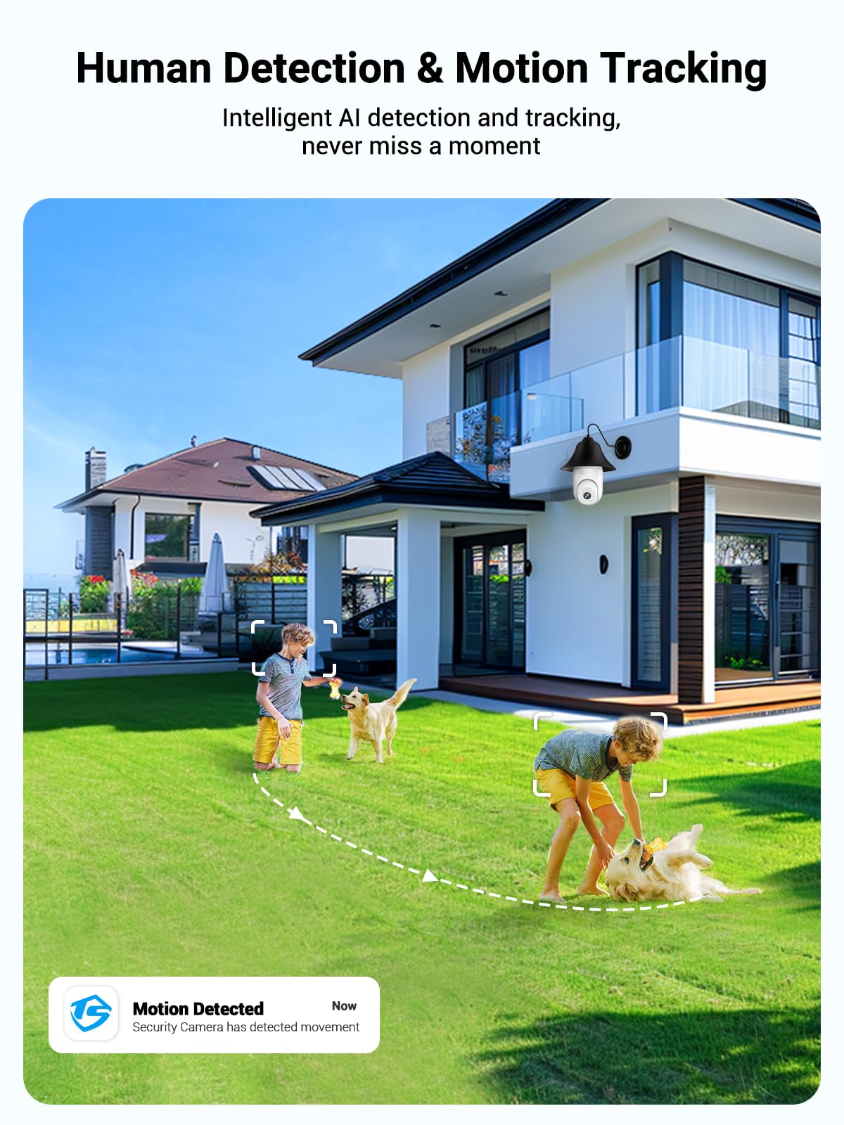 Light Bulb Security Camera Wireless Outdoor, 5G&2.4G Wifi Cameras For Home Security With Patrol, Ai Human Detection, Motion Trac