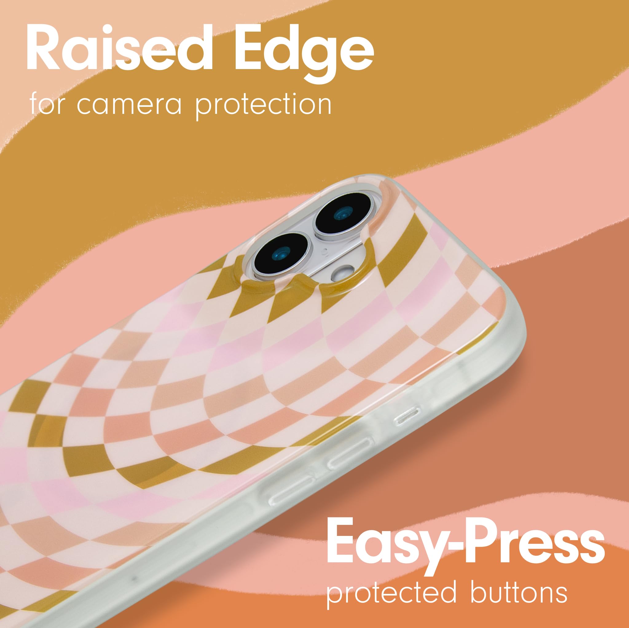 Sonix Case For Iphone 16 | Compatible With Magsafe | 10Ft Drop Tested | Checkered Neutrals