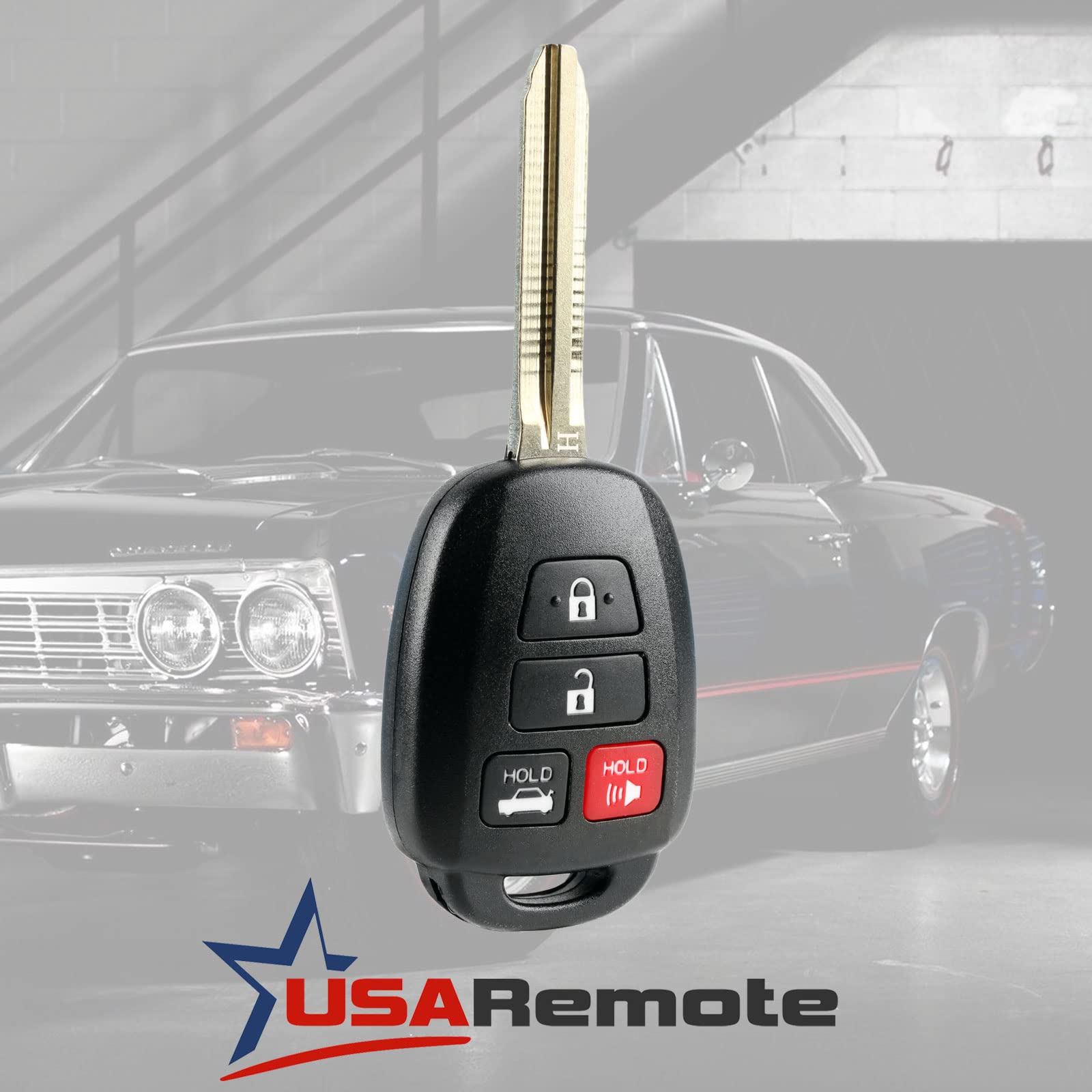 Car Key Fob Keyless Entry Remote Fits 2014 2016 Toyota Camry / 2013 2015 Rav4 / 2014 2016 Corolla (Hyq12Bdm, Hyq12Bel H Chip)