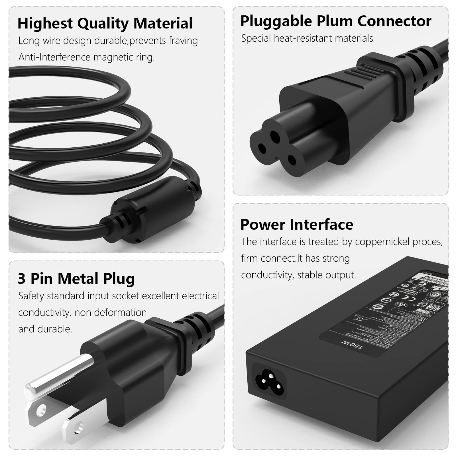 150W Ac Adapter Charger Fit For Original Hp Zbook 15 16 17 G3 G4 G5 G6 G7 Zbook Studio15 Omen X By 15 17 Adp 150Xb B 776620 001
