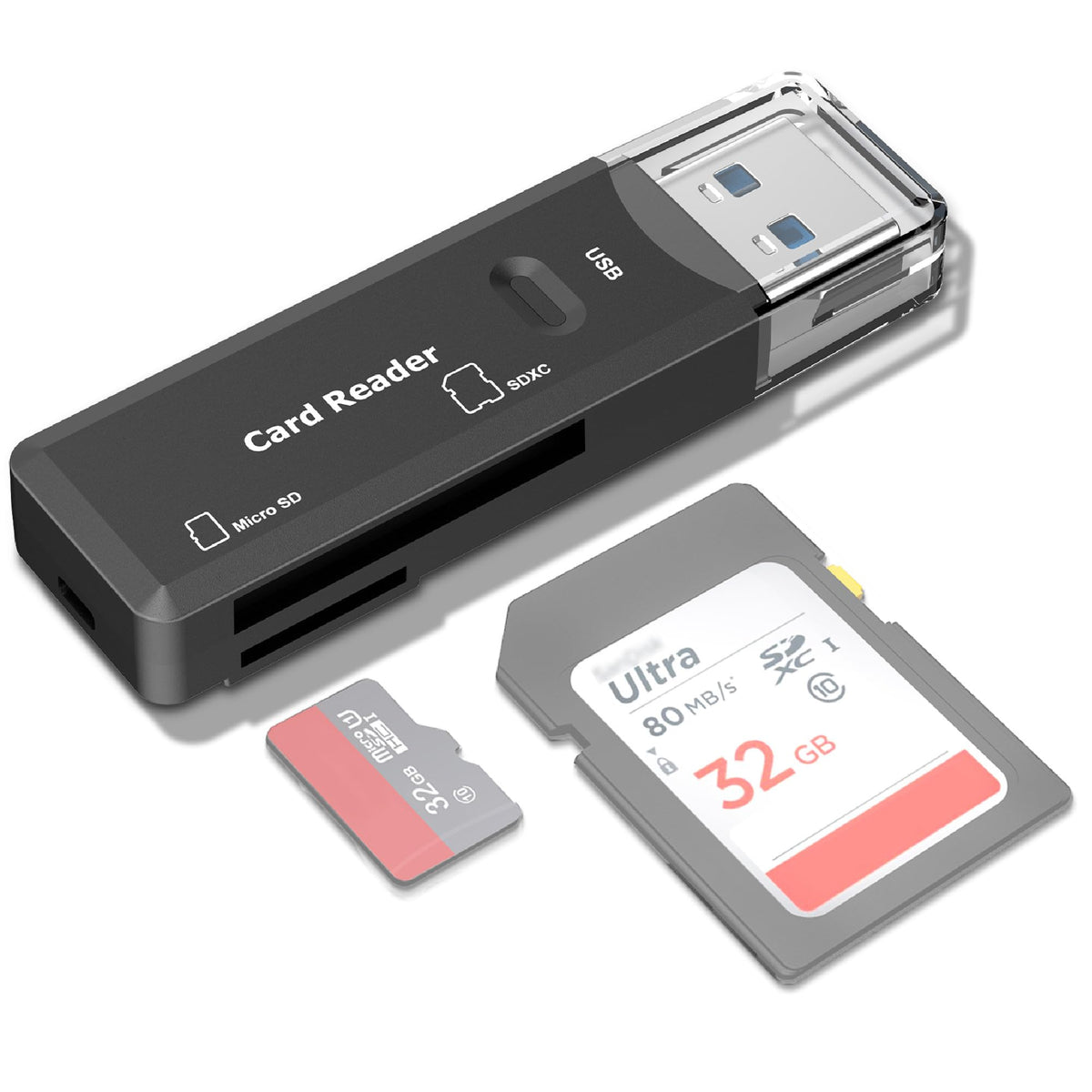 Sd Card Reader,Usb 3.0 Memory Card Reader For Sd Sdxc Sdhc Tf Micro Sd Microsdxc Microsdhc Mmc Rs Mmc Uhs I Uhs Ii Uhs Iii,Porta
