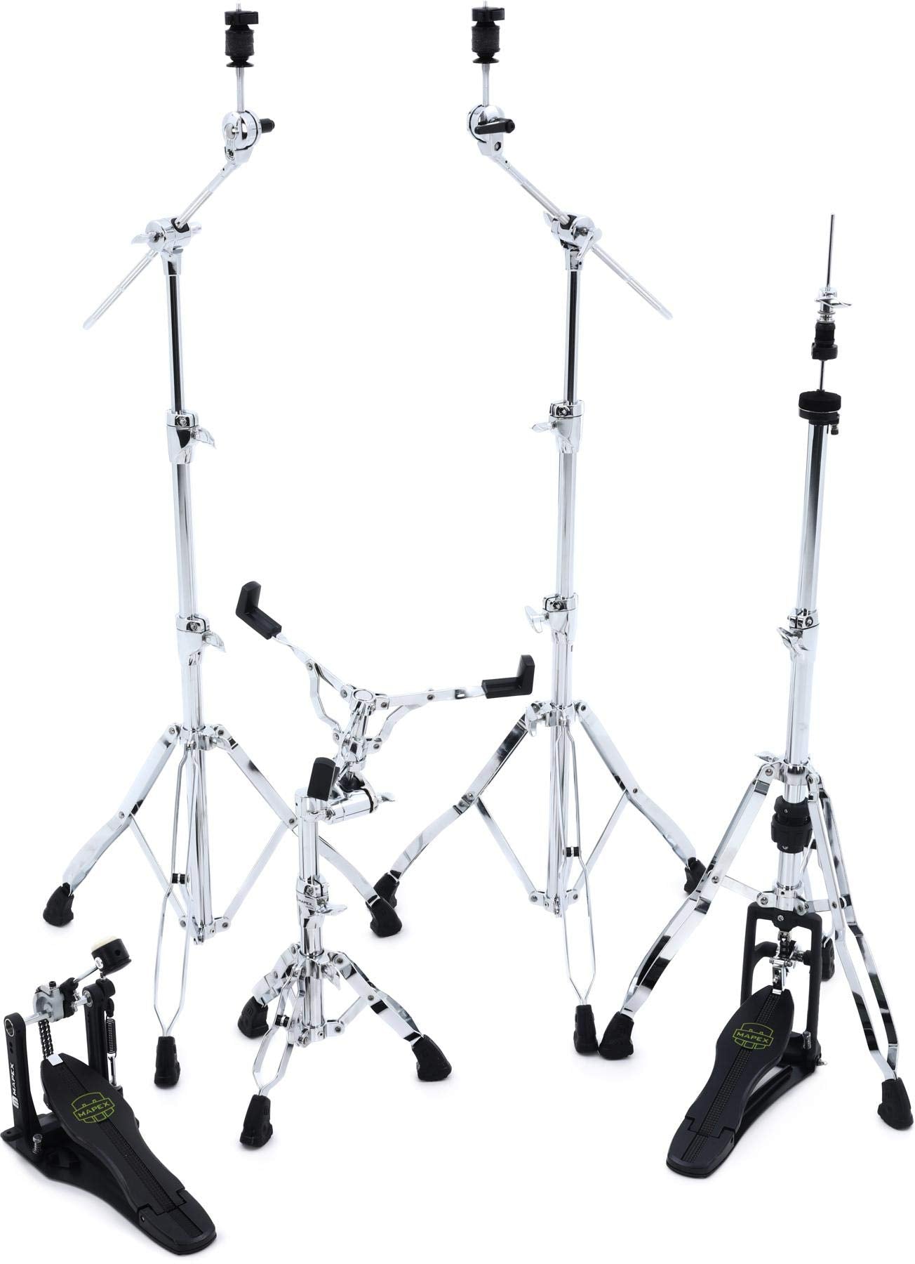 Mapex Armory 5 Piece Hardware Pack With Single Pedal   Chrome Plated