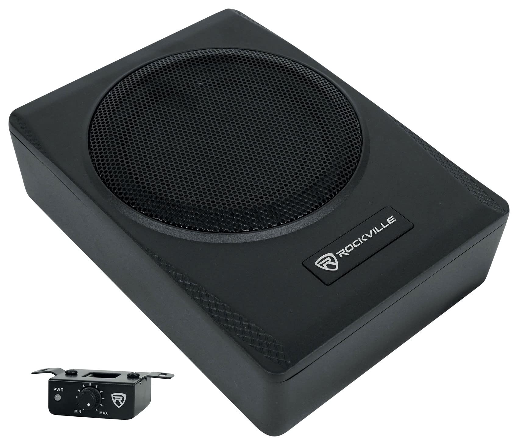 Rockville SS65P 400w 6.5 Slim Under-Seat Active Powered Car/Truck Subwoofer Sub