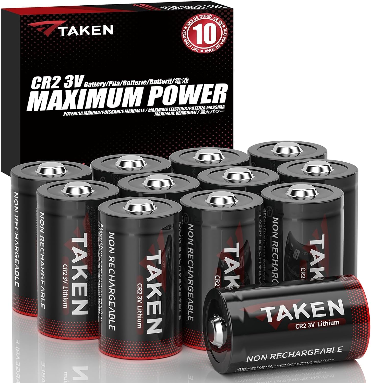 Taken Cr2 3V Lithium Battery For Range Finder, Alarm Sensor Devices, Thermostat Sensors, Instax Camera, Lighting Equipment?Non R