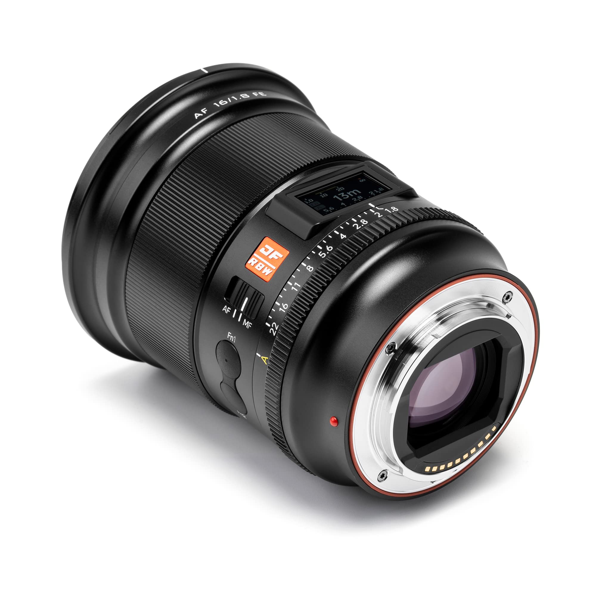 Viltrox Af 16Mm F/1.8 Fe Full Frame Lens For Sony E, Autofocus Lens With Built In Lcd Screen, Large Aperture For Sony E Mount A7