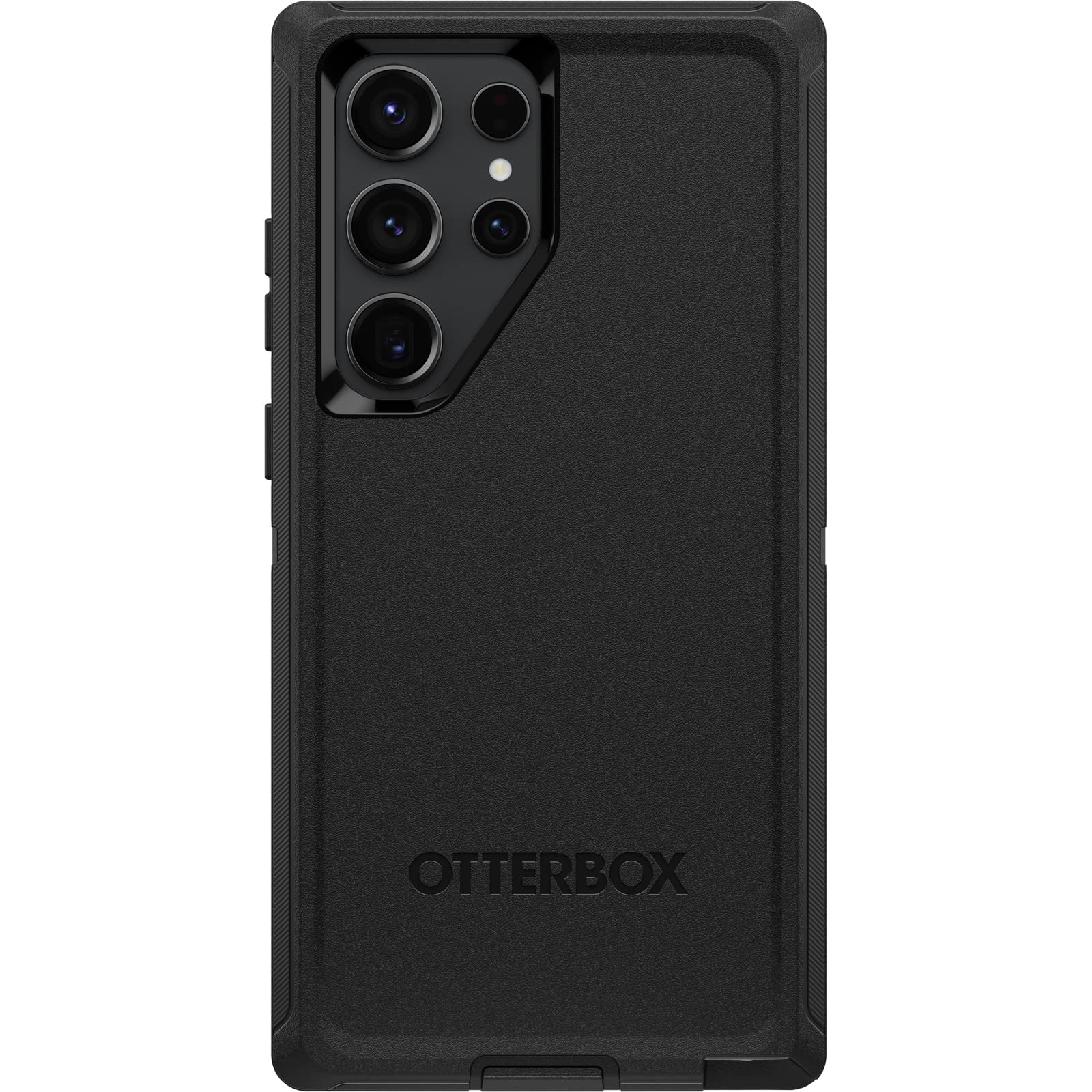 Otterbox Galaxy S23 Ultra Defender Series Case   Black, Rugged & Durable, With Port Protection, Includes Holster Clip Kickstand