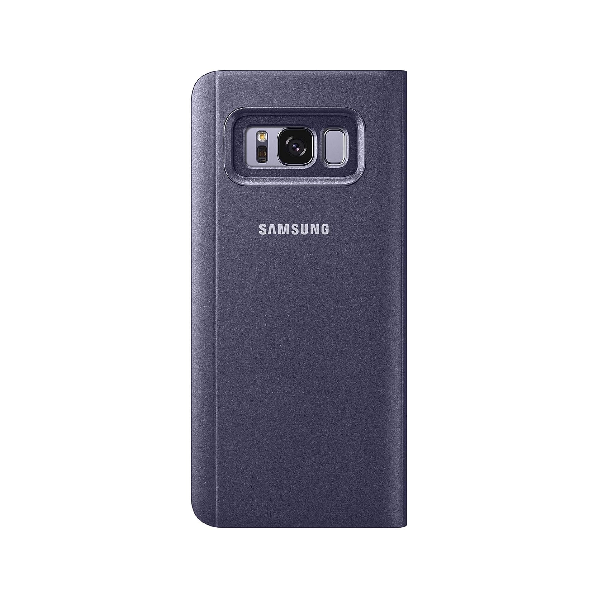 Samsung Galaxy S8 Only S-View Flip Cover With Kickstand, Orchid Grey