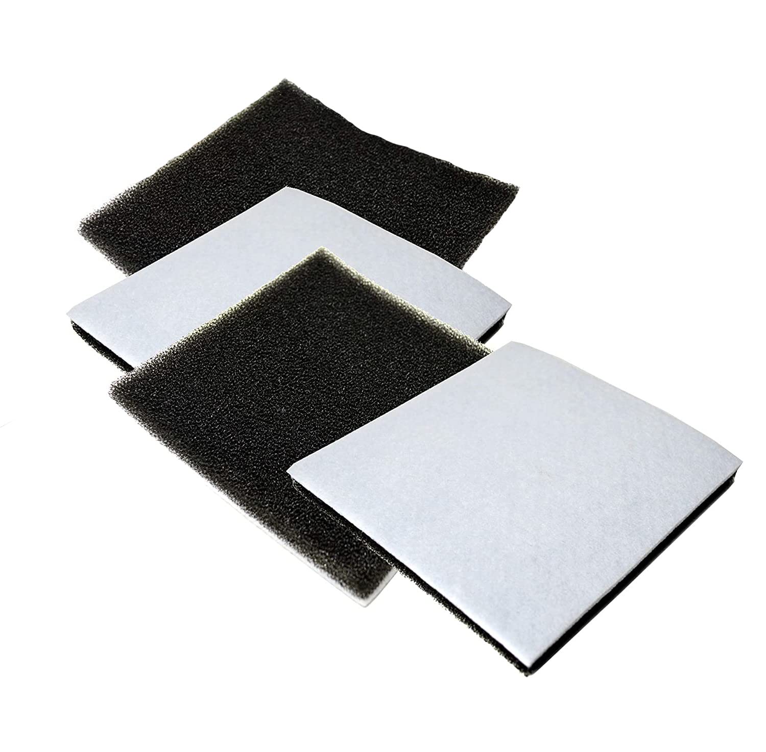 Hqrp 4 Pack Foam Filter Compatible With Kenmore 86883 Fits 116.21714, 21714, 116.21514, 21514, 116.21614, 21614, 116.23613, 2361