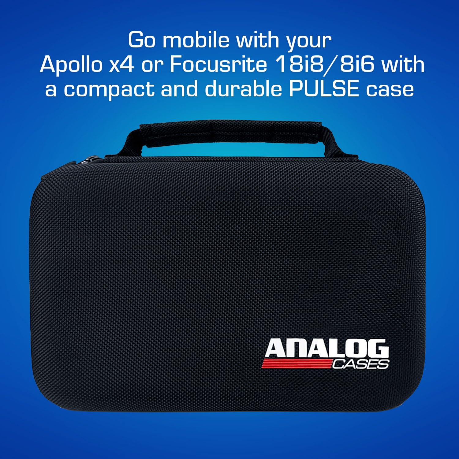 Analog Cases Universal Audio Apollo X4 / Focusrite 18I8 / 8I6 Case - Custom-Fitted Compact Pulse Hard Case For Travel