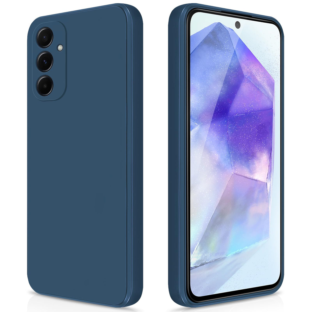 Giiyoon Silicone Case Compatible With Samsung Galaxy A55 5G, Full Body Silky Soft Touch Phone Case With Camera Protection, Shock