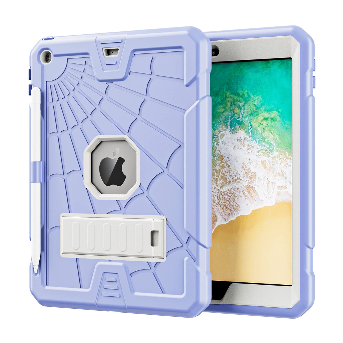 Tsqqst Case For Ipad 9.7 Inch 2018 2017 Model 6Th 5Th Generation With Glass Screen Protector | Shockproof Protective Ipad Case 6