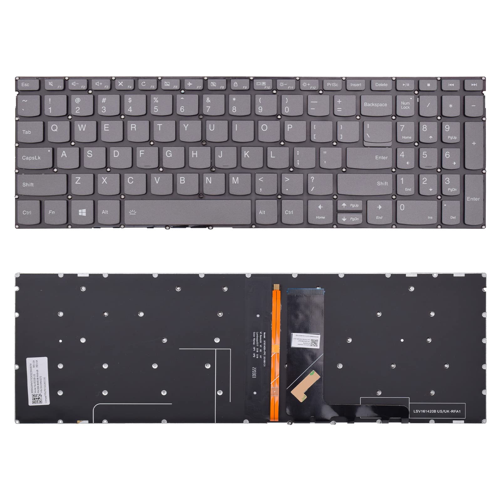 Tlbtek Backlight Keyboard Replacement Compatible With Lenovo Ideapad 3 15Ada05 3 15Are05 3 15Igl05 3 15Iil05 3 15Ijl05 3 15Iml05
