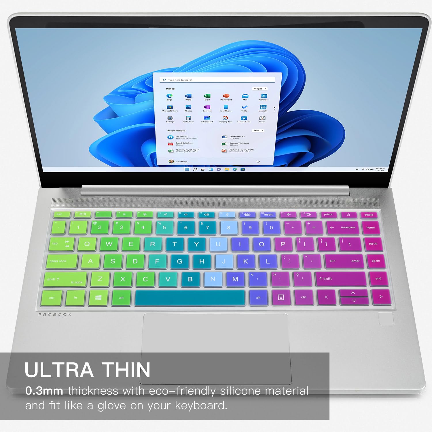 Colorful Keyboard Cover For Hp Probook 440 445 G8 G9 G10 14 Inch 2023 2022, Hp Probook 640 G7 G8 14'' Notebook Protector Skin(No