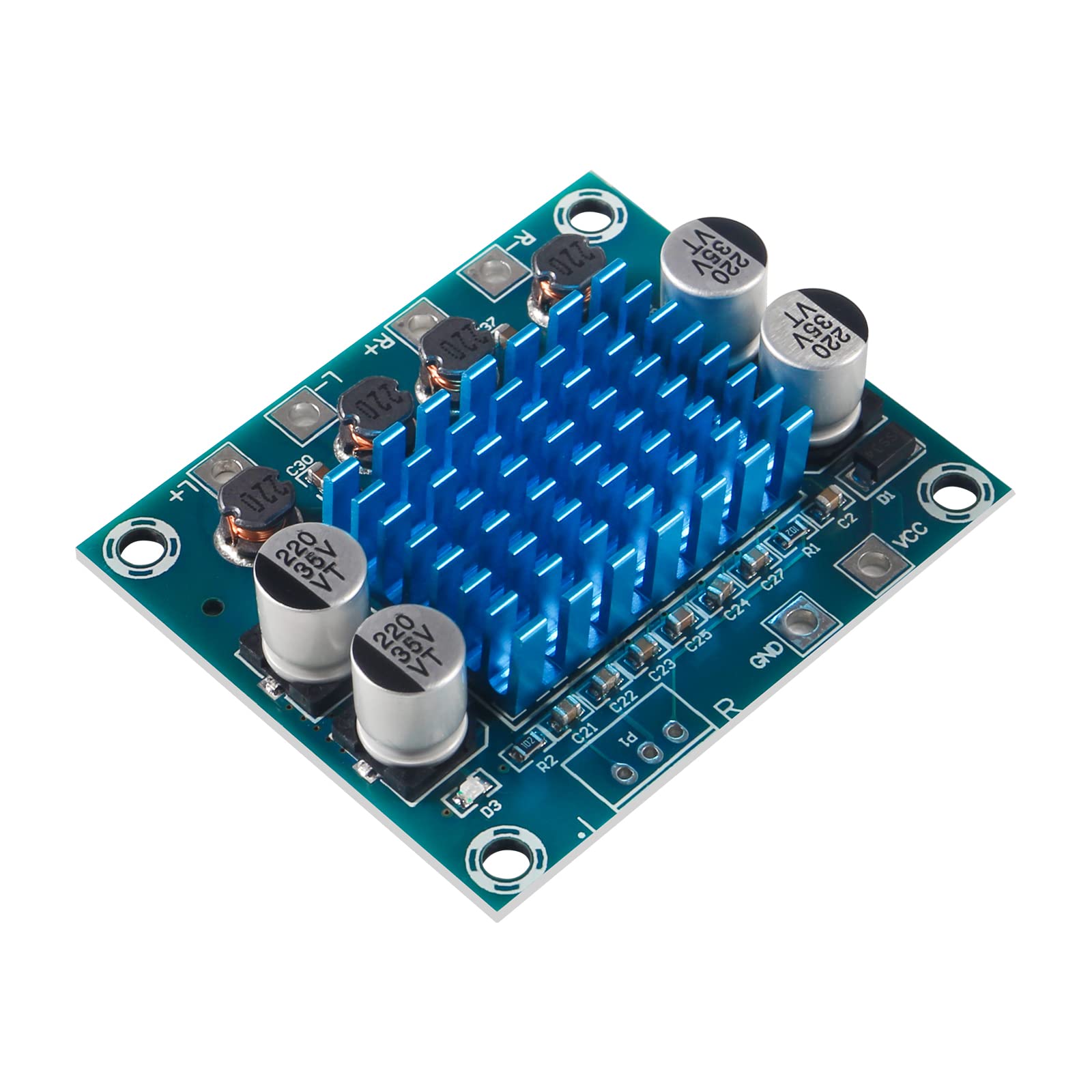 Qccan 4Pcs Tpa3110 Audio Amplifier Board, Tpa3110 Xh A232 30W+30W 2.0 Channel Digital Stereo Audio Power Amplifier Board 8 26V 3