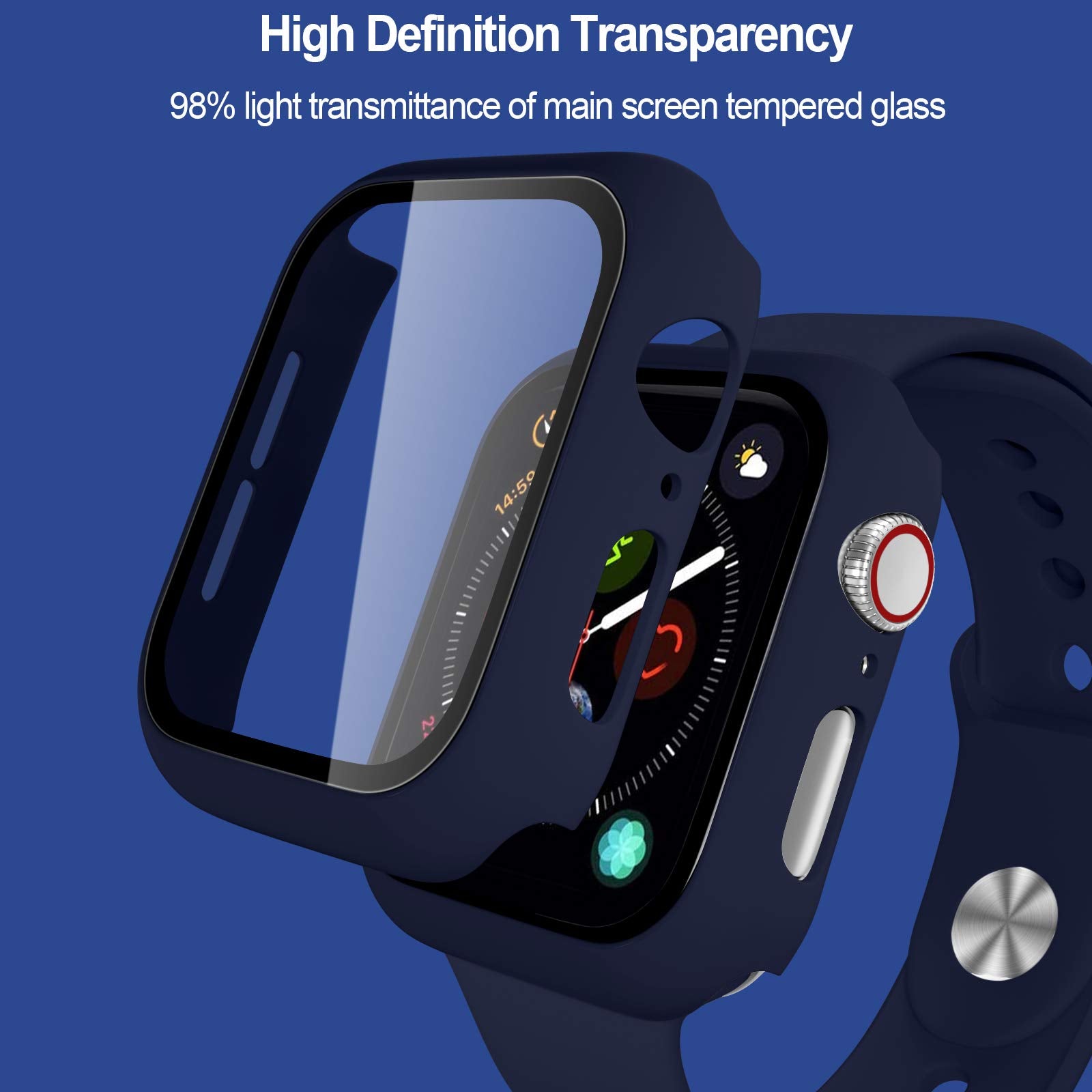 Charlam Compatible With 46Mm Apple Watch Case, Apple Watch Series 10 Case Cover 46Mm Wtih Touch Sensitive Screen Protector,3 Pac