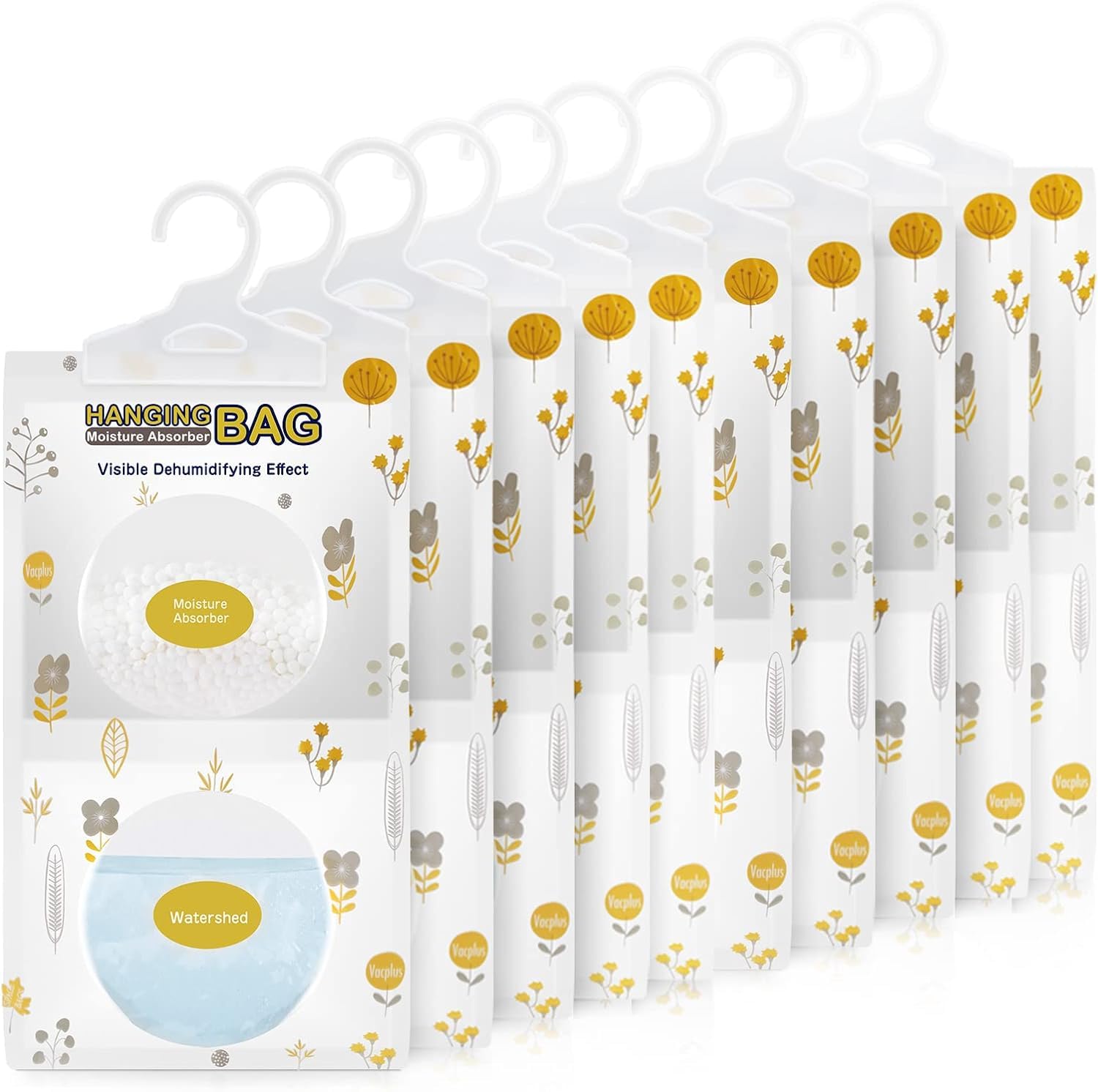 Vacplus Moisture Absorbers Hanging Closet Dehumidifier Bags
