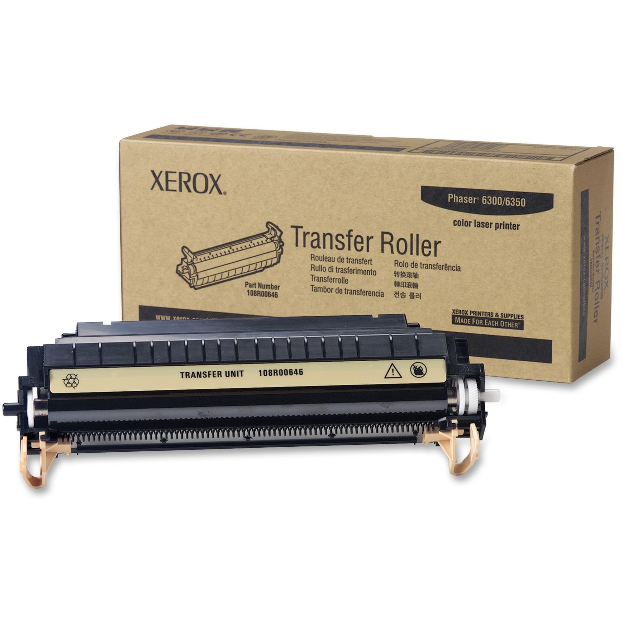Genuine Xerox Transfer Roller for the Phaser 6300/6350/6360/6360Y, 108R00646