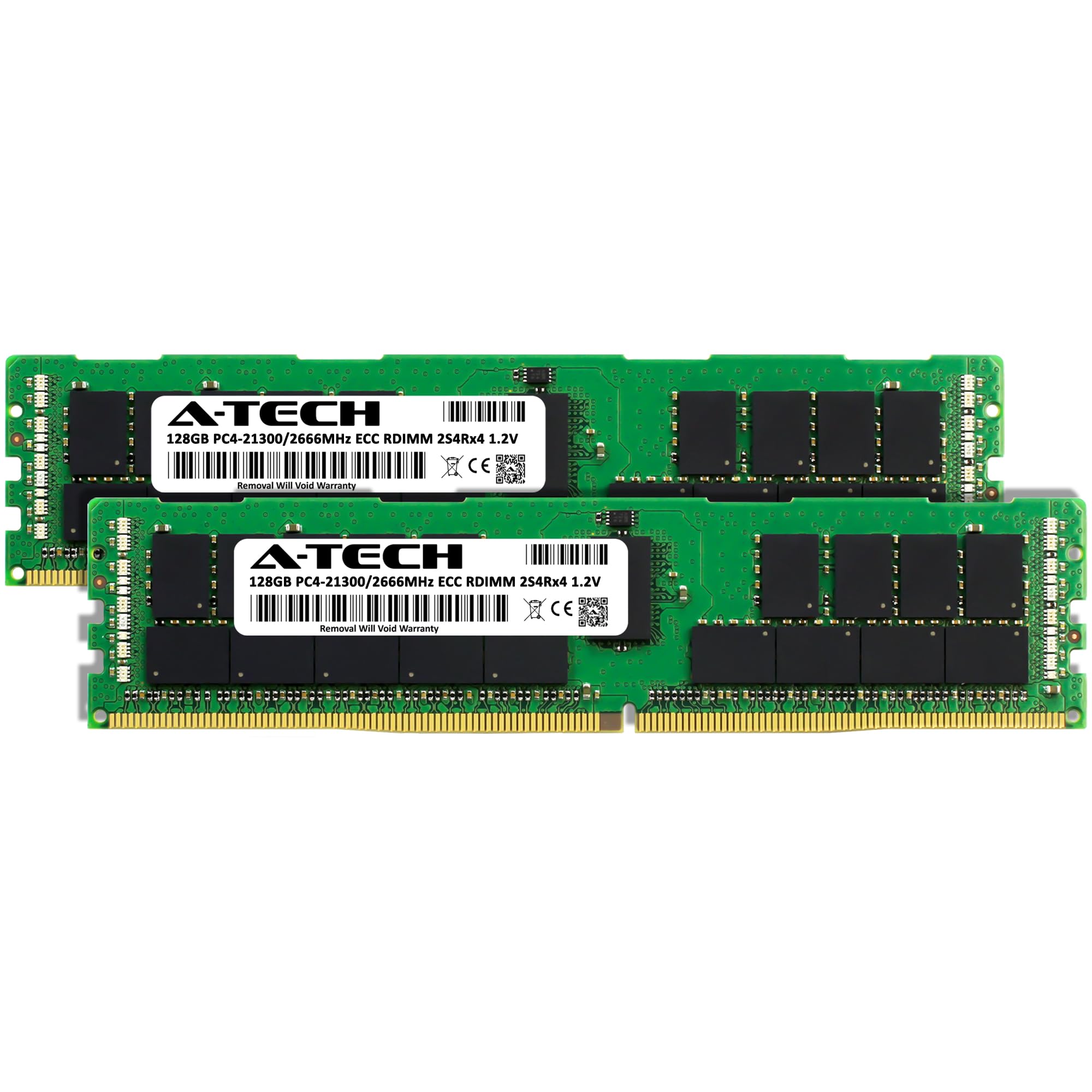 A Tech 256Gb Kit (2X128Gb) Ddr4 2666Mhz Pc4 21300 Ecc Rdimm 3Ds 8Rx4 Octal Rank 1.2V Ecc Registered Dimm 288 Pin Server & Workst