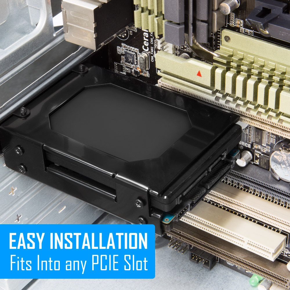 Kingwin Ssd Mounting Bracket For Pci, 2 X 2.5 Inch Ssd To Pci Internal Hard Drive Mounting Kit. Convert Any 2 X 2.5    Ssd Into