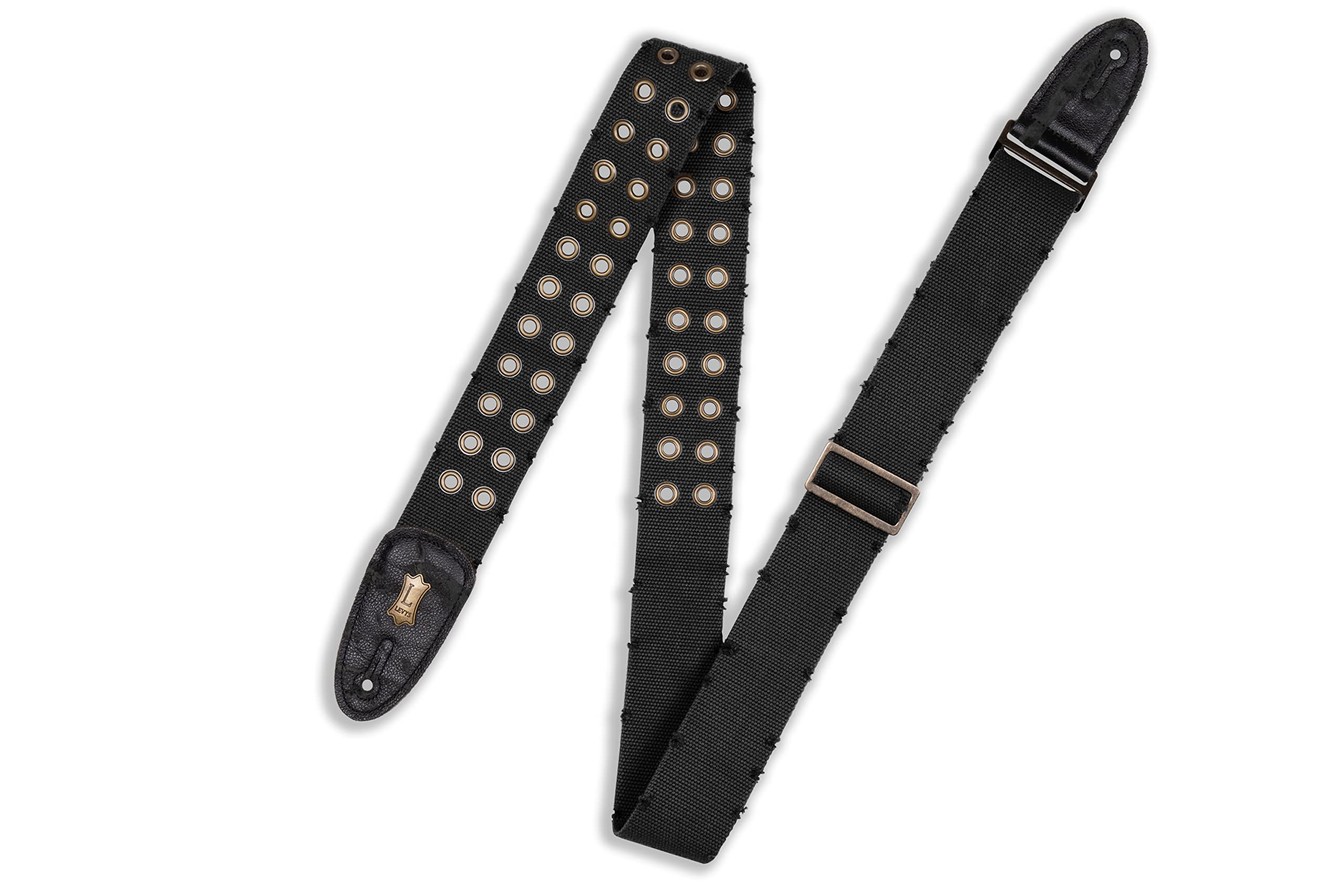 Levys Leathers MC8TWEYBLK Guitar Strap