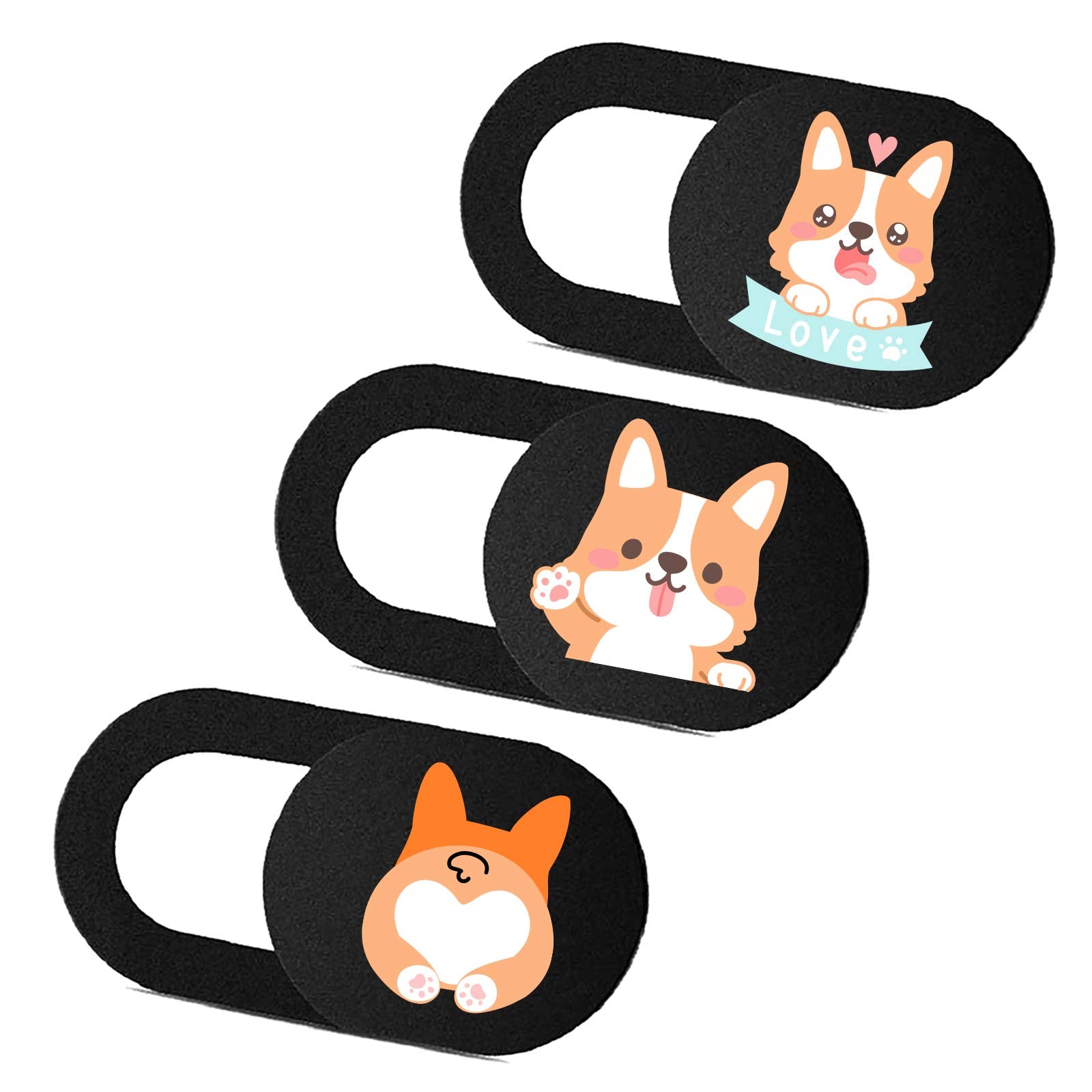 Imnext2U Laptop Camera Cover Slide 3 Pack Ultra Thin Slide Computer Webcam Covers For Echo Show, Iphone, Ipad, Tablet, Chromeboo