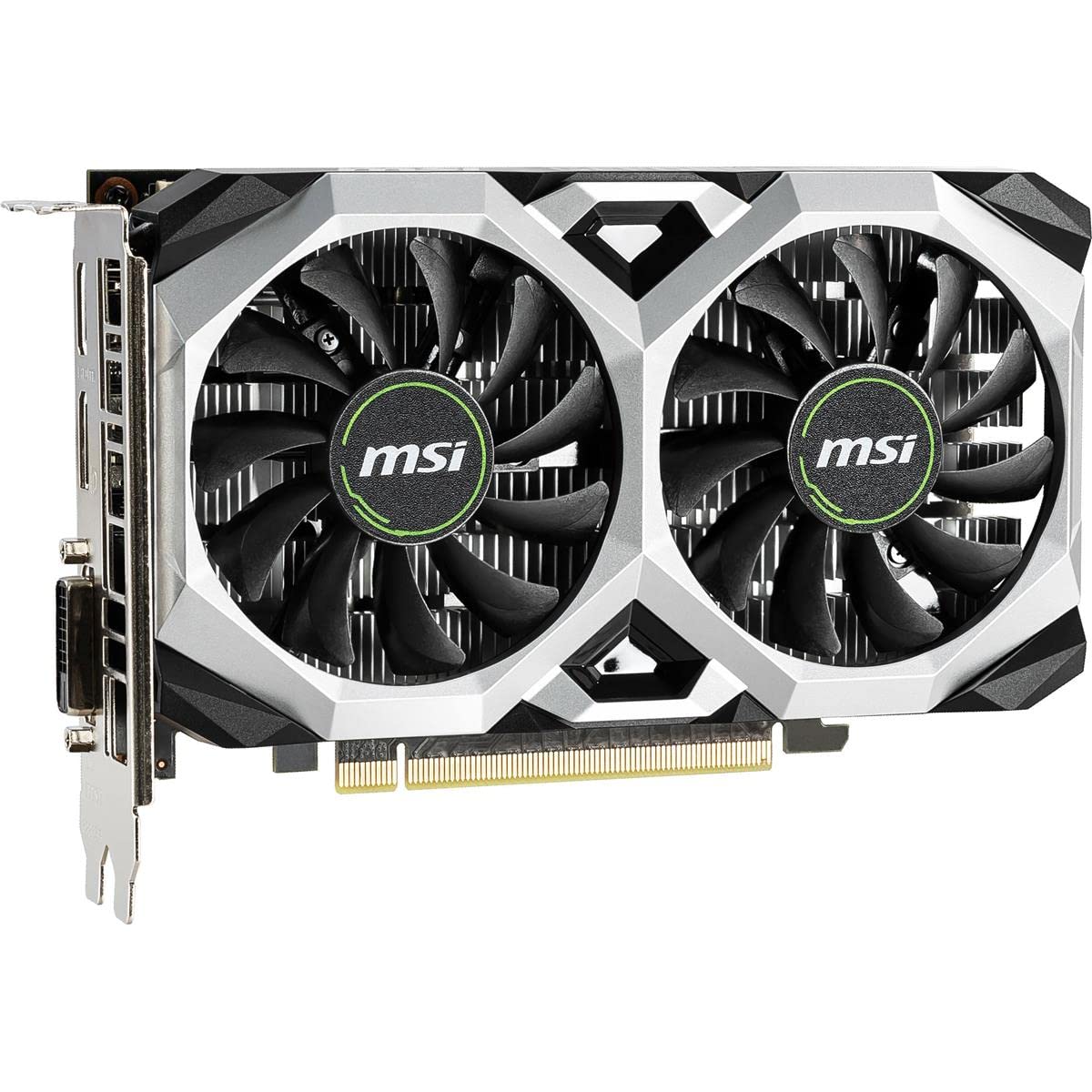 Msi Gaming Geforce Gtx 1650 128 Bit Hdmi/Dp/Dvi 4Gb Gdrr6 Hdcp Support Directx 12 Vr Ready Oc Graphics Card (Gtx 1650 D6 Ventus