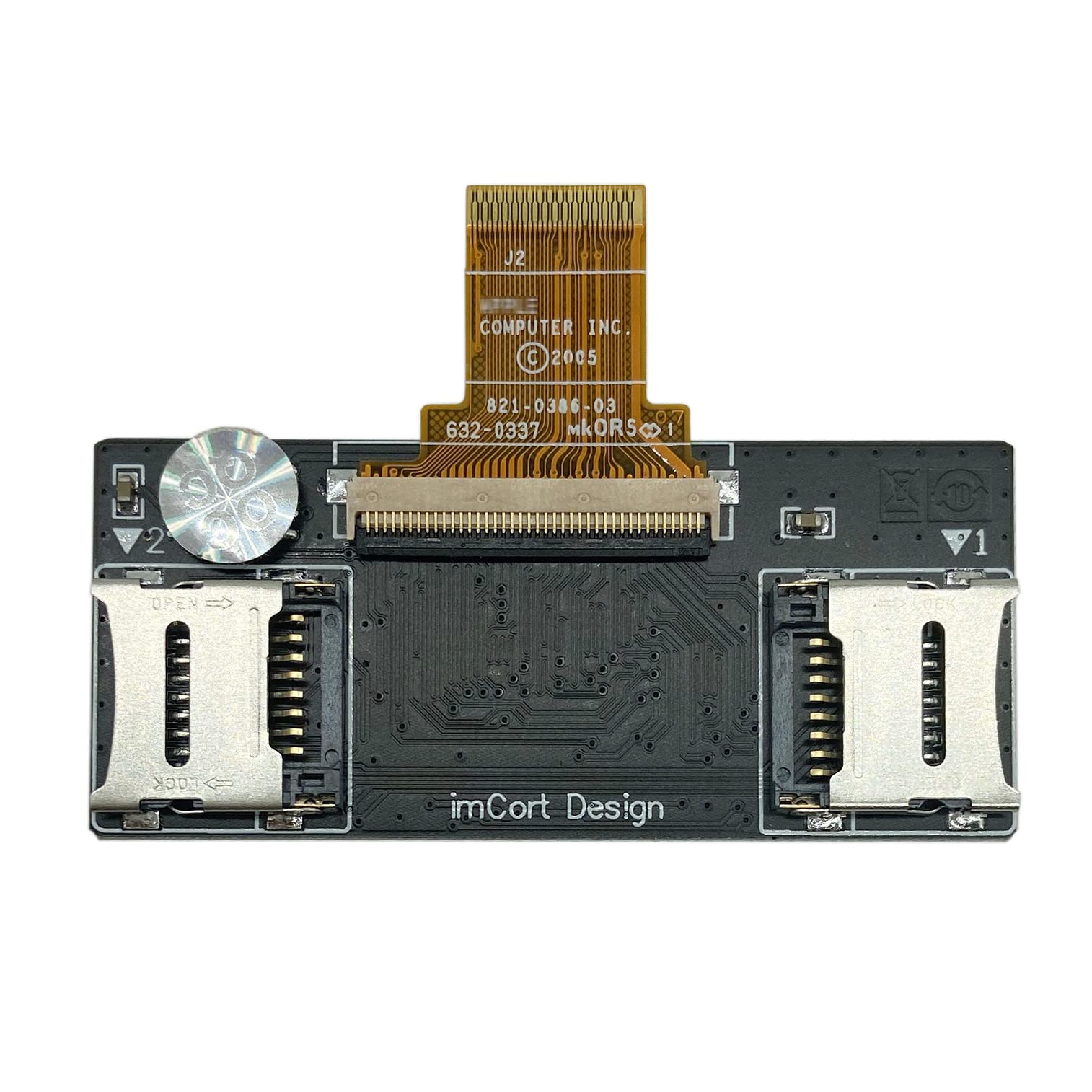 Fleane Fip02 Dual Micro Sd Adapter For Ipod Classic Ipod Video 5Th 5.5Th 6Th 6.5Th 7Th 7.5Th Tf Card Adapter Replace Mk8022Gaa Mk1634Gal Mk1231Gal