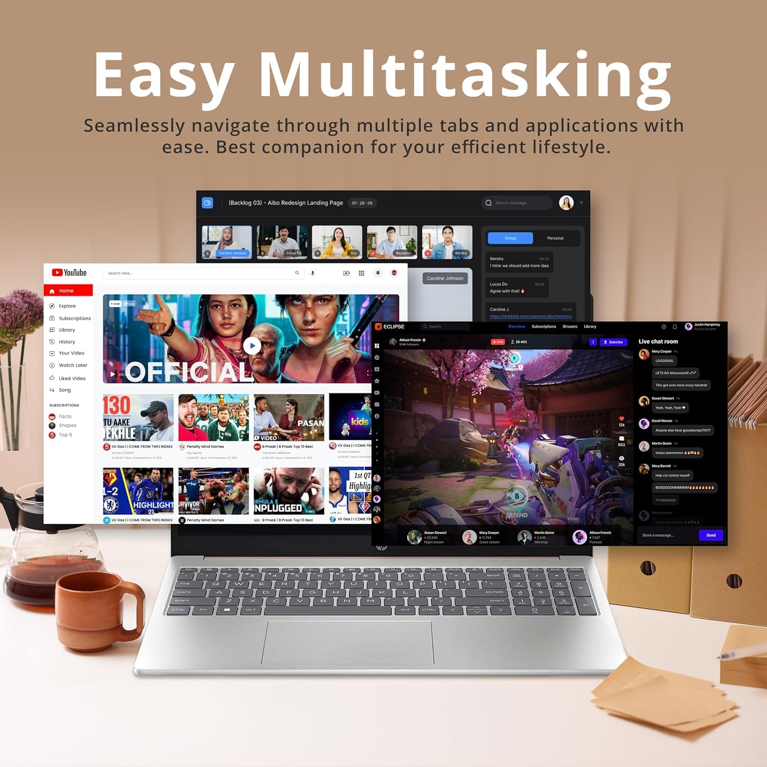 Hp 17Inch Touchscreen Laptop Ai 2024 10Core Intel I7 150U Beat I7 1355U  Backlit Keyboard  Windows 11   Office 365 One Year  32G