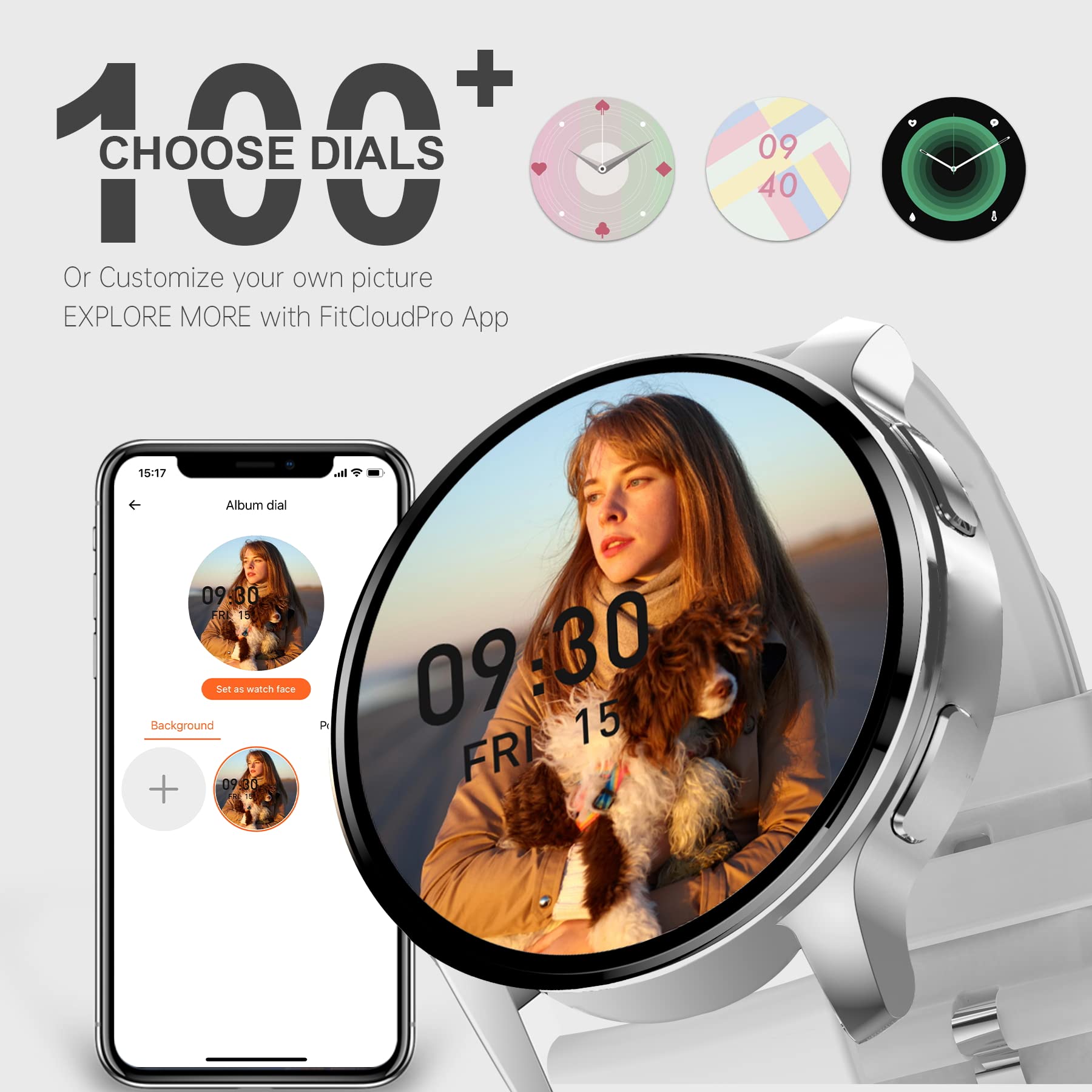 Lefitus Smart Watch For Men Women, Bluetooth Smartwatch Make/Receive Calls, 1.32 '' Touch Screen Waterproof Women Fitness Watch