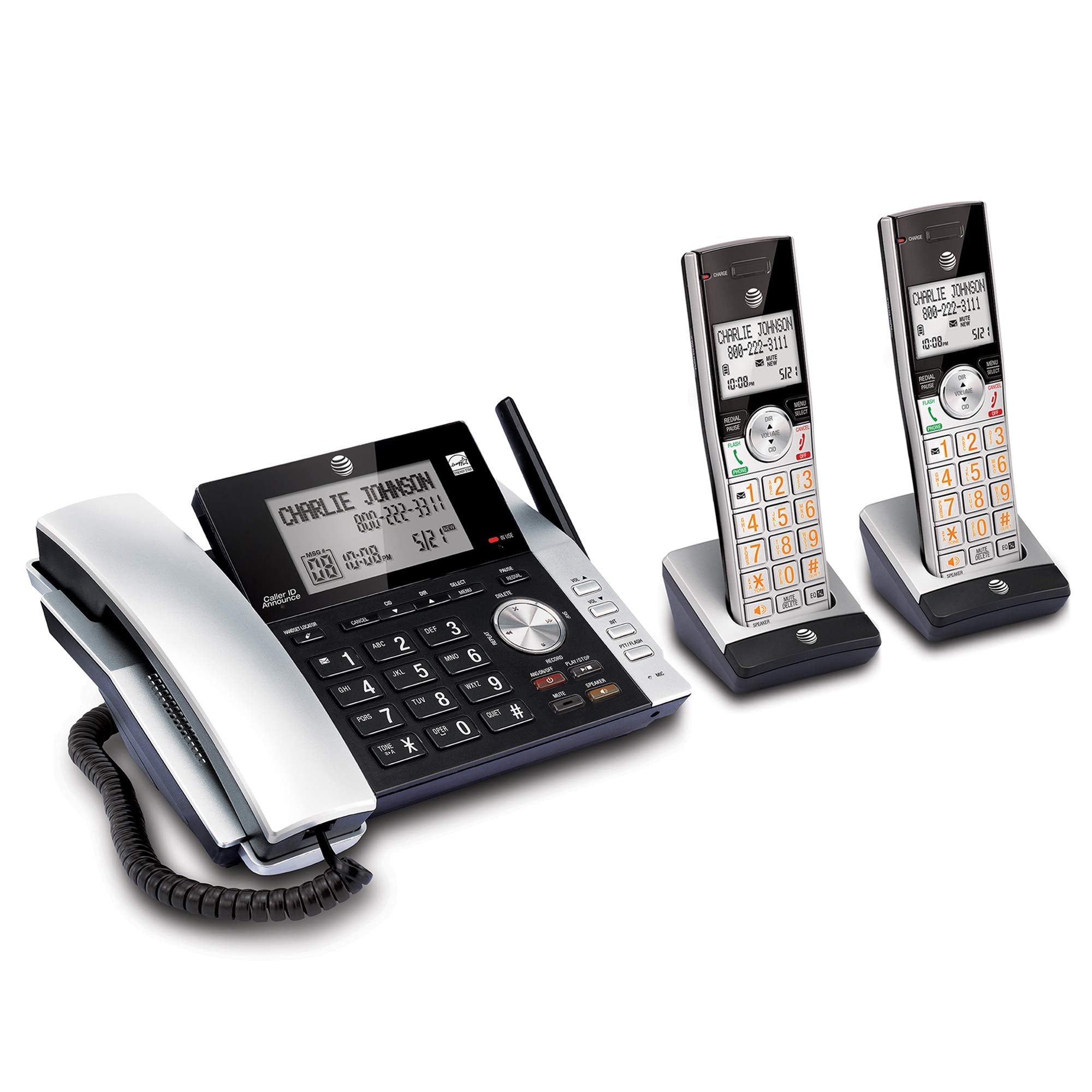 At&T Cl84215 Dect 6.0 Expandable Cordless Phone System W/Digital Answering