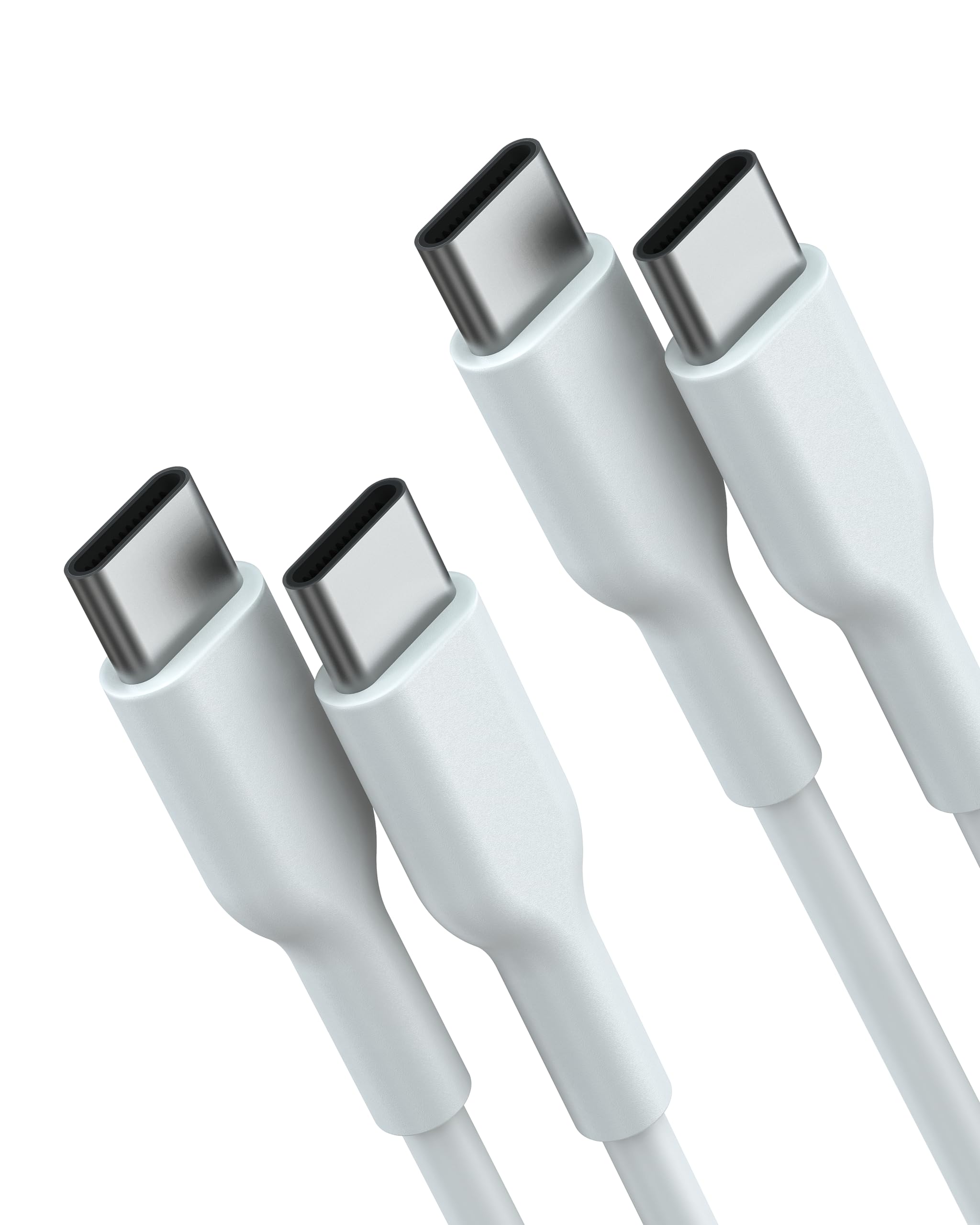 Jinglexin Usb C To Usb C Cable(2Pack, 6Ft, 60W/3A) For Iphone 15 Charger Cable Fast Charging For Iphone 15 Pro Max Plus,Ipad Min