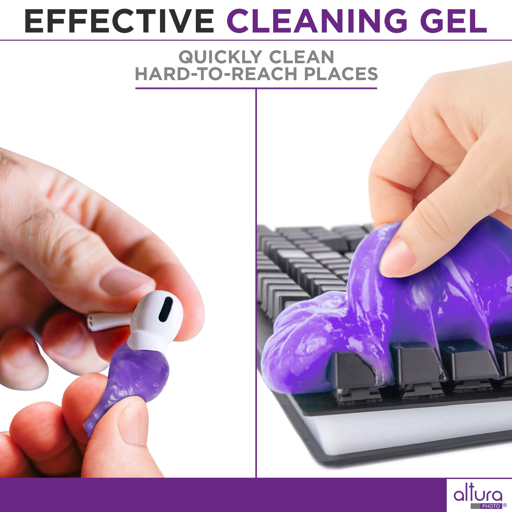 Professional Laptop Cleaning Kit Computer Screen & Keyboard Cleaner 5 Piece Electronic Cleaner With Laptop Screen Spray, Air Blo