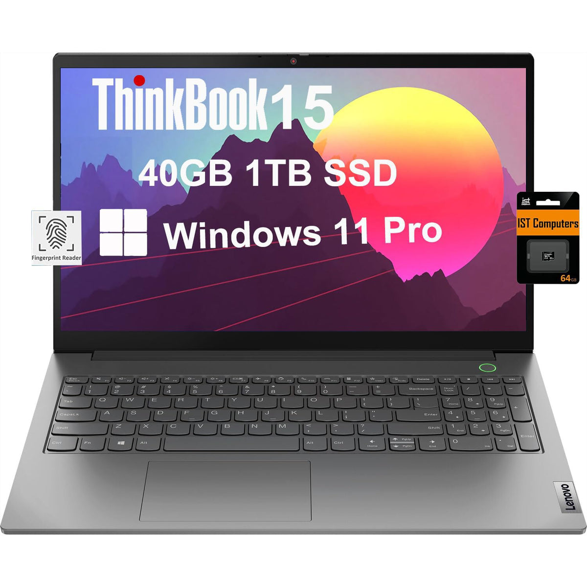 Lenovo Thinkbook 15 Gen 4 15.6'' Fhd (12Th Gen Intel 10 Core I7 1255U, 40Gb Ram, 1Tb Pcie Ssd, Narrow Bezel Ips) Business Laptop