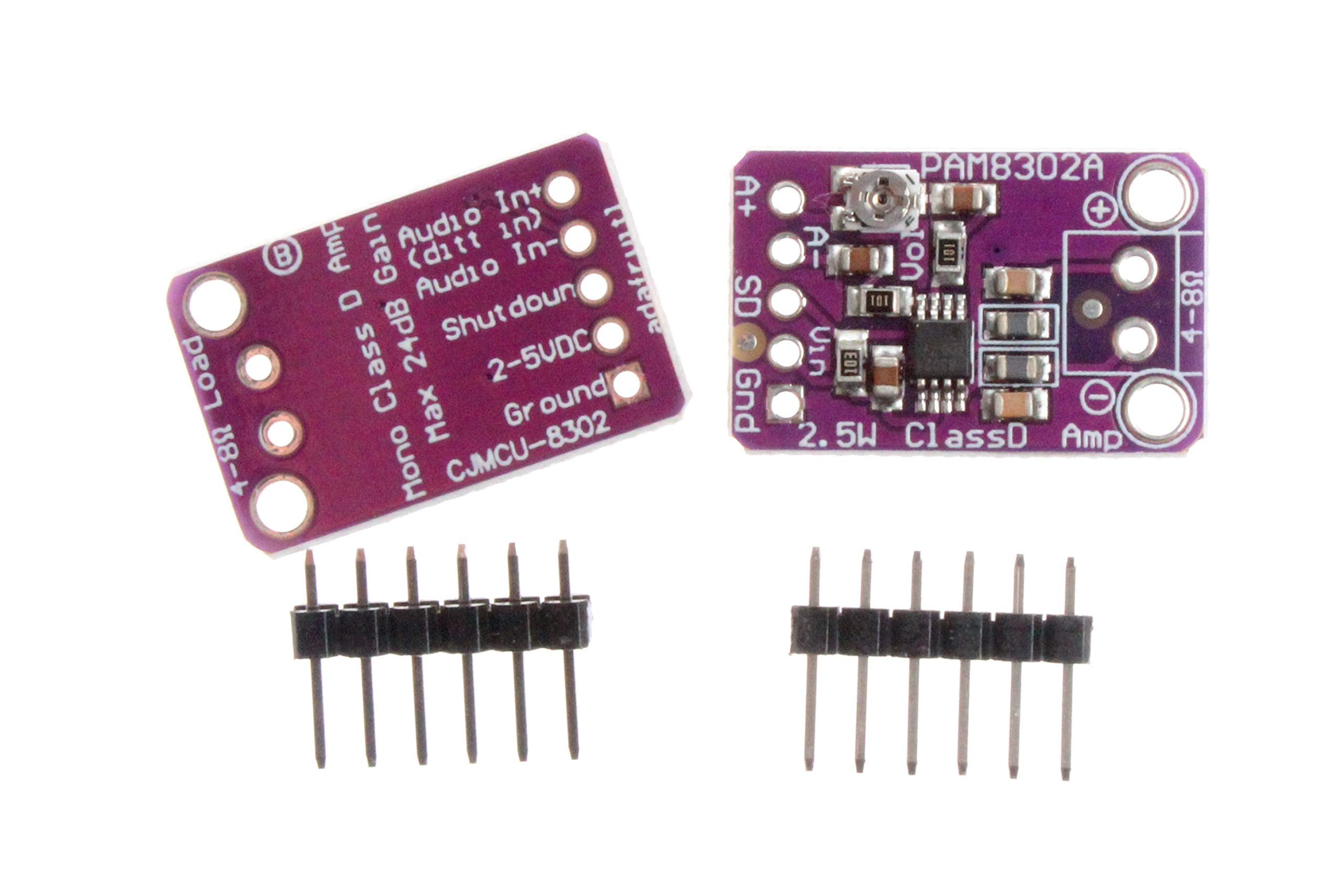 Noyito Pam8302 2.5W Single Channel Class D Audio Power Amplifier Amp Development Board (Pack Of 2)
