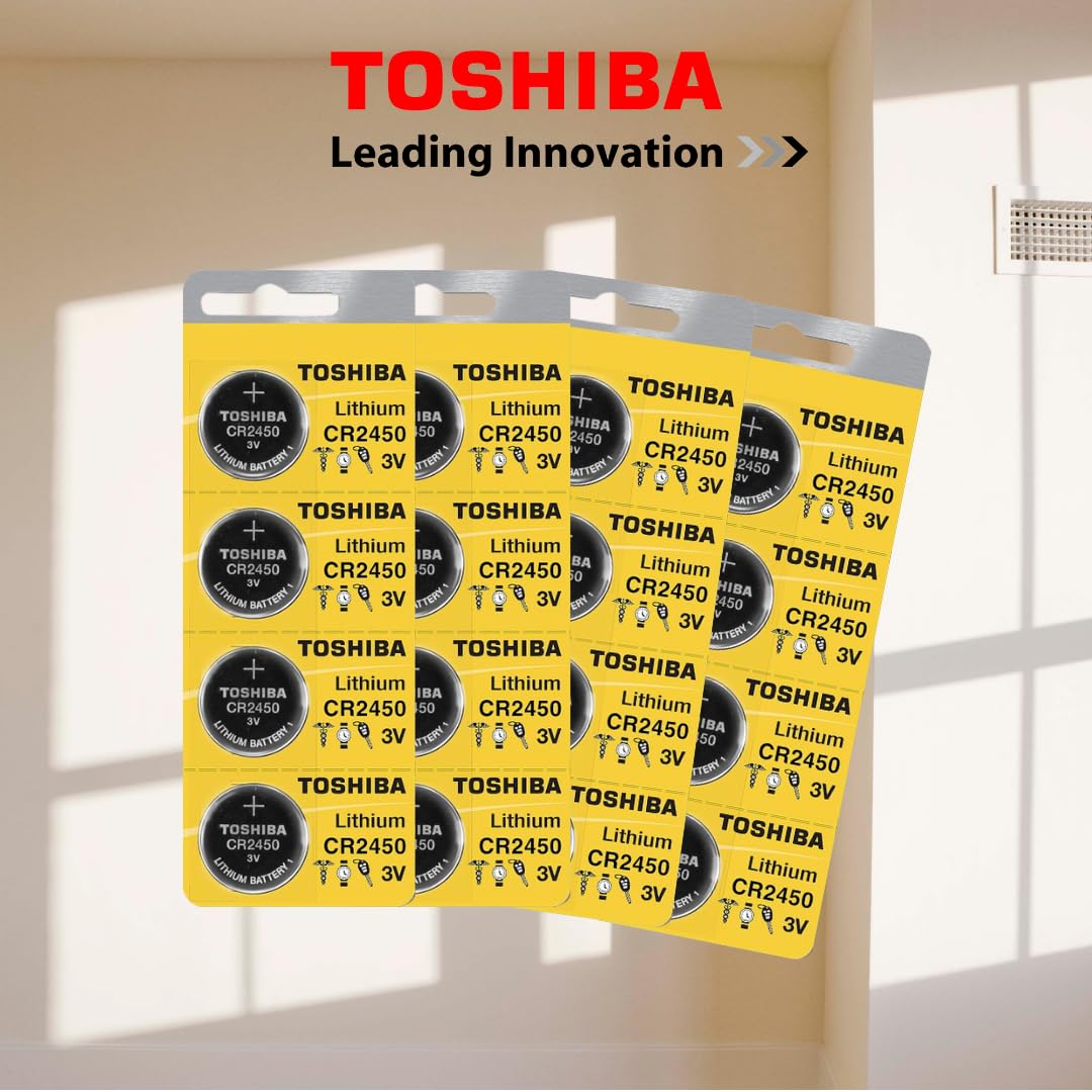 Toshiba Cr2450 3 Volt Lithium Coin Battery (80 Batteries)