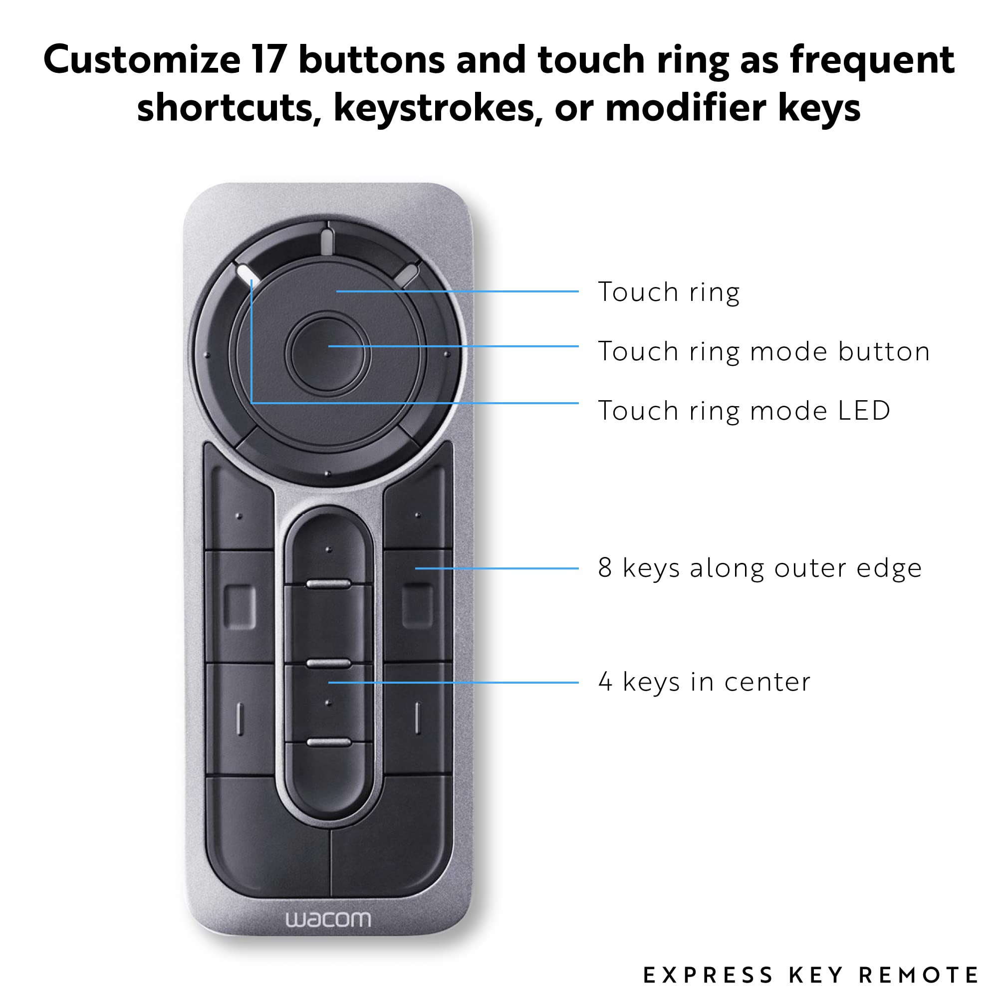 Wacom Express Key Remote For Cintiq & Intuos Pro (Ack411050)