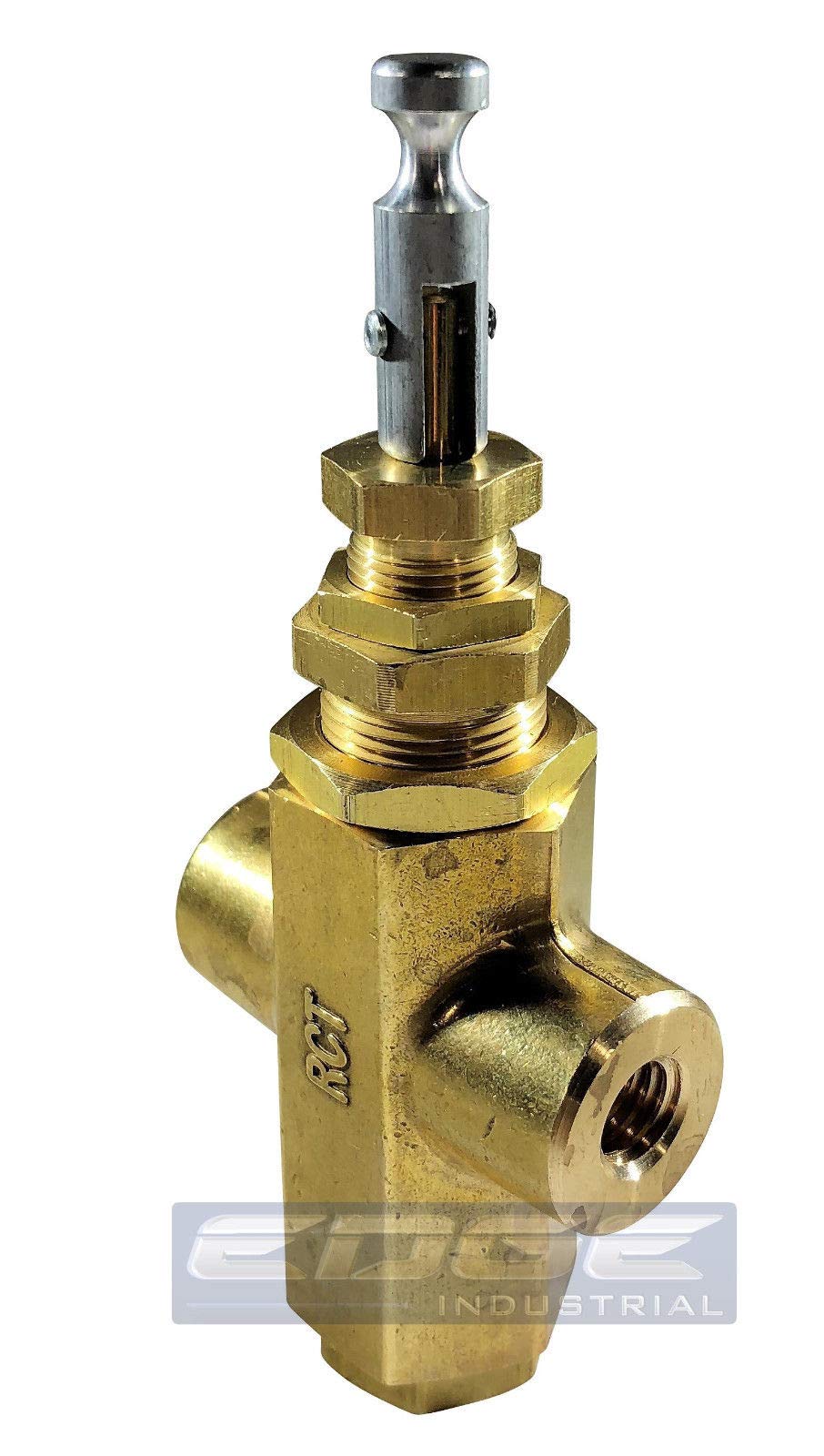 Conrader Pilot Cross Unloader Valve Mounting Boss Air Compressor, 1/4'' Female Npt Fnpt (120 140 Psi)